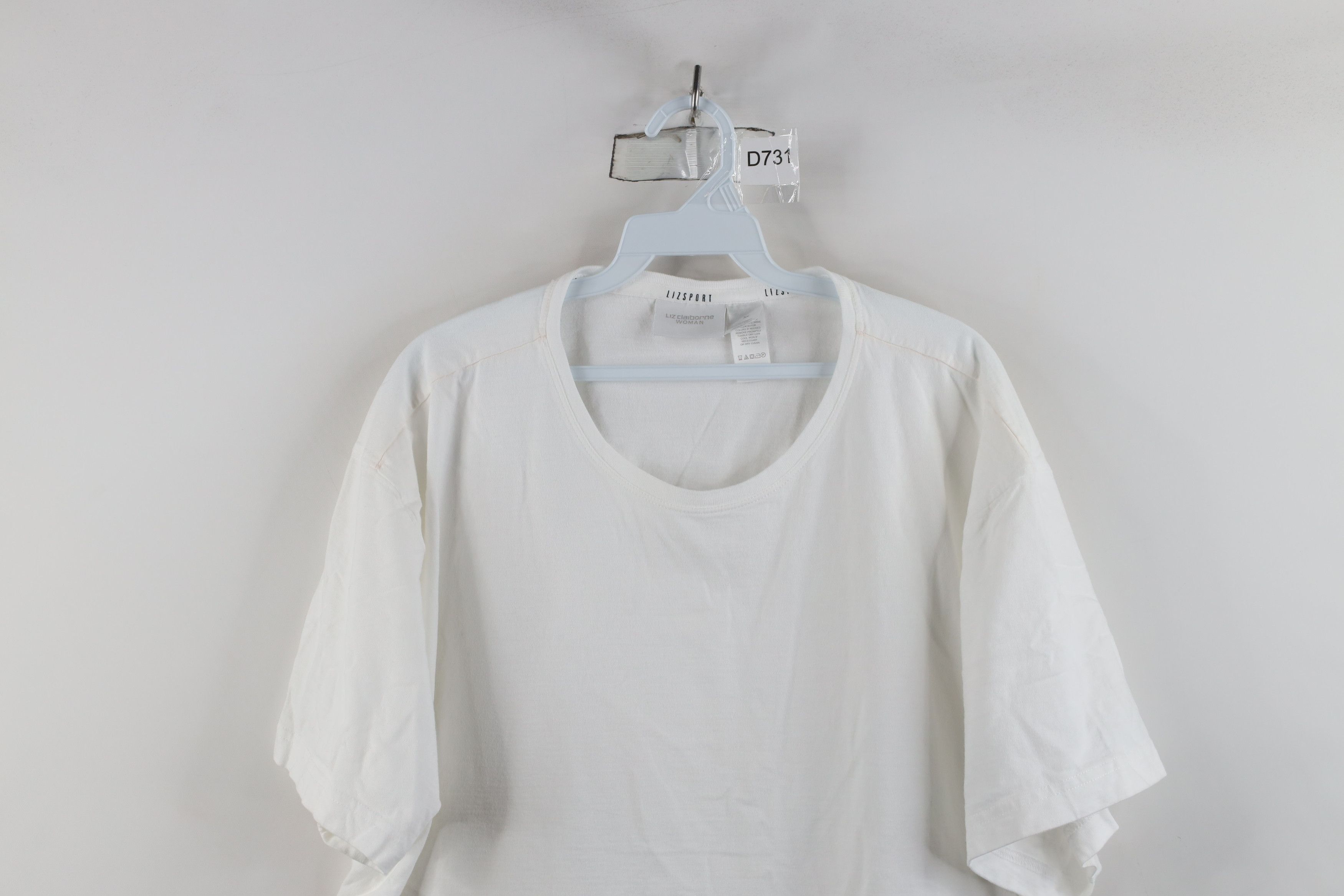 Vintage Vintage 90s Streetwear Cotton Short Sleeve T-Shirt White Size 3XL / US 20-22 - 2 Thumbnail