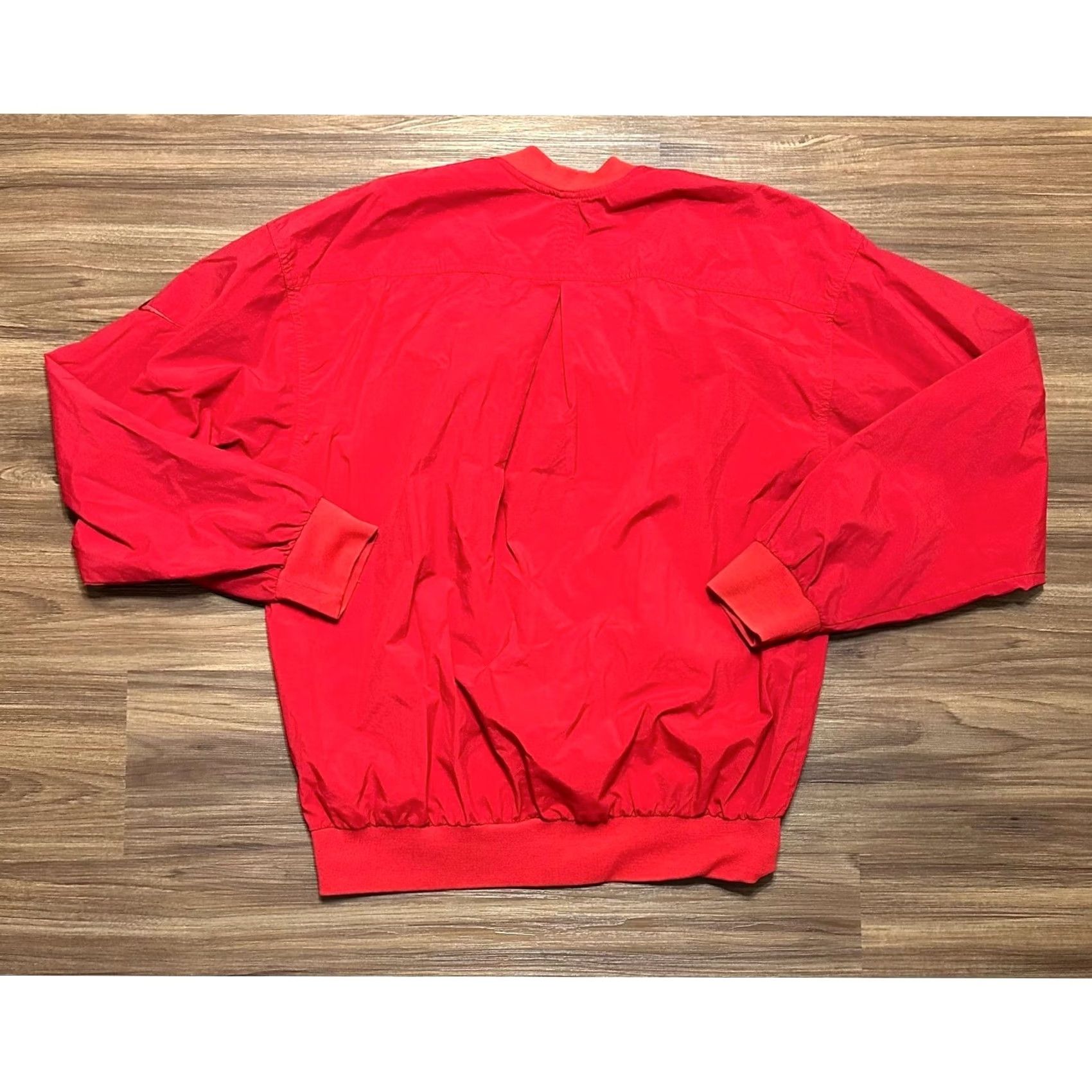 Nike VINTAGE Nike Golf Windbreaker Pullover Rain Resistant Red Henley Men Sz M Size US M / EU 48-50 / 2 - 7 Thumbnail