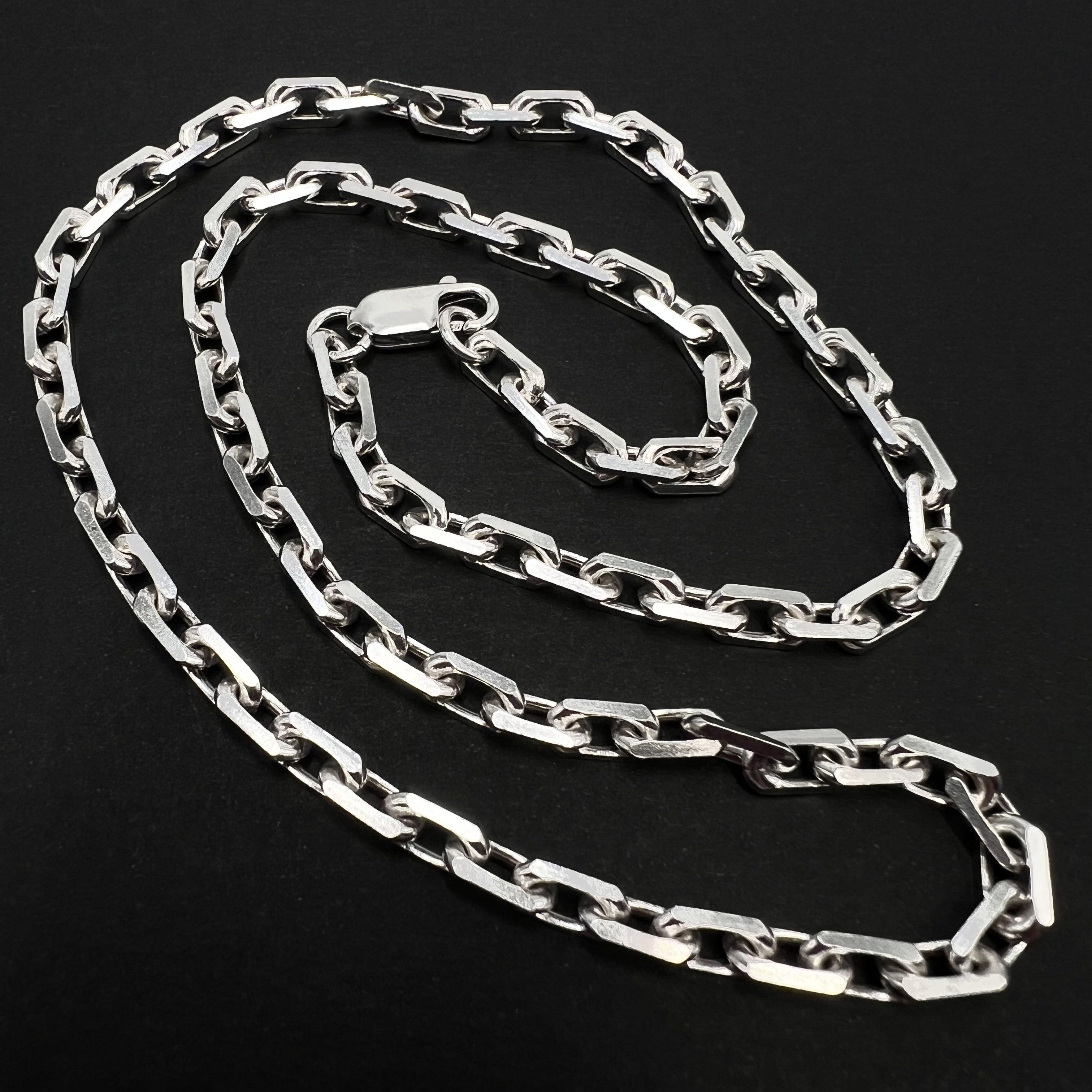 Sterling Silver Massive Vintage Sterling Silver 925 Unisex Chain 26.8g Size ONE SIZE - 2 Thumbnail