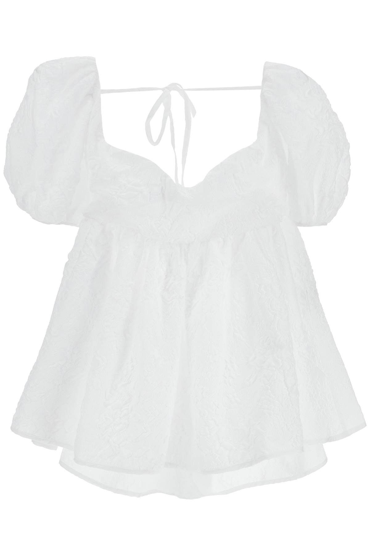 Image of Cecilie Bahnsen 'sari' Top in White, Women's (Size Small)