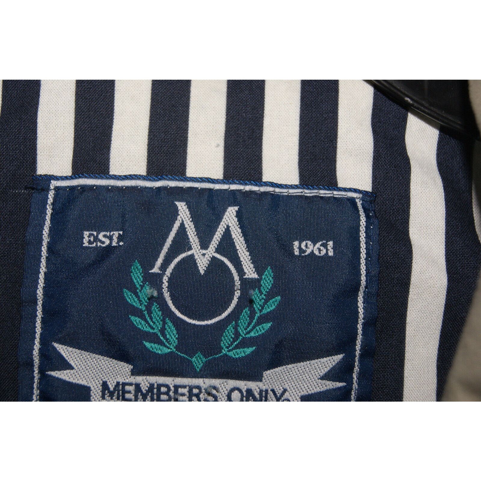 Members Only Vtg 80s 90s Members Only Color Block Mens Large Zip Jacket Size US L / EU 52-54 / 3 - 4 Thumbnail