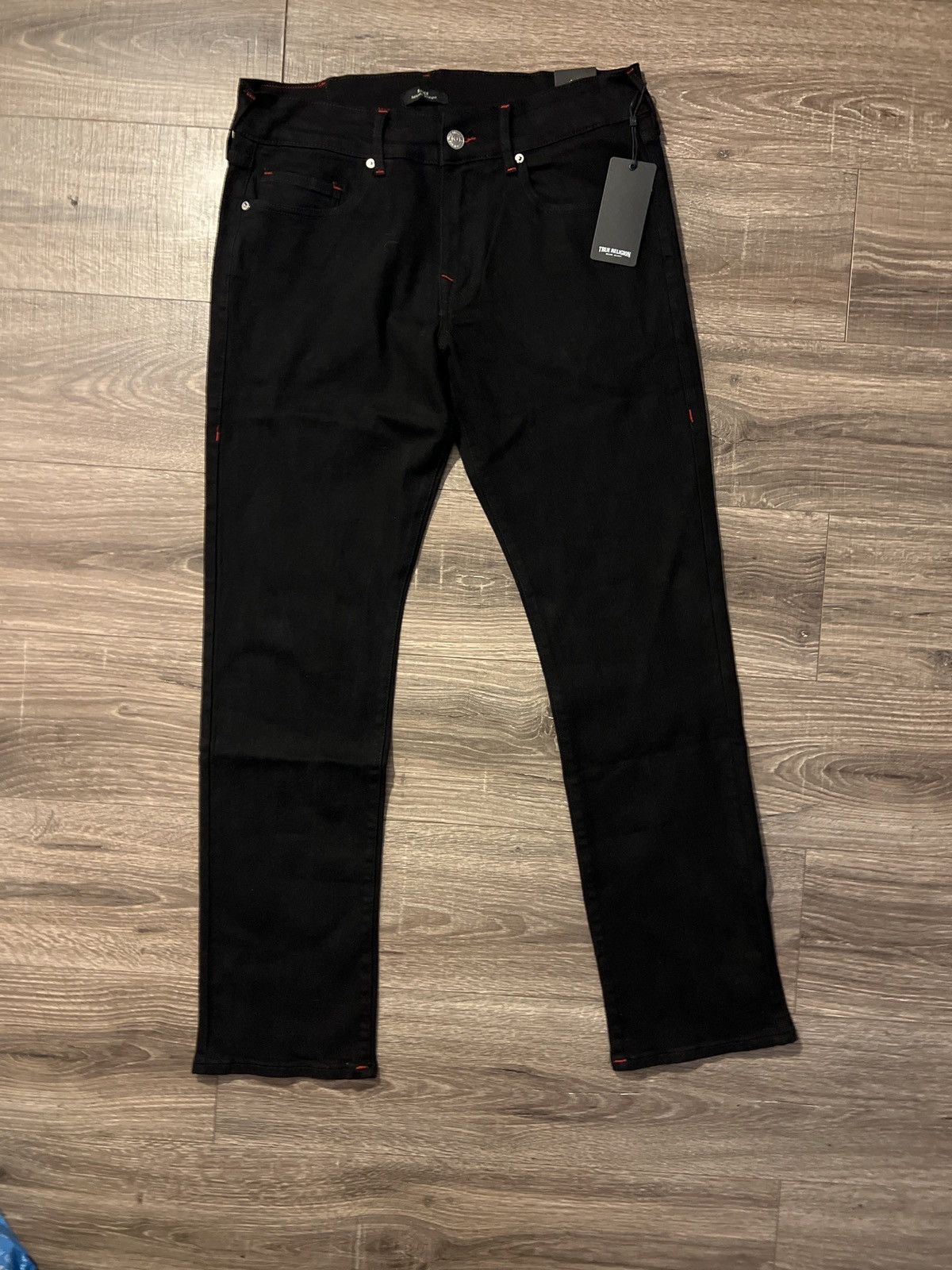 True Religion Black and Red True Religion Relaxed Straight Size US 34 / EU 50 - 3 Thumbnail