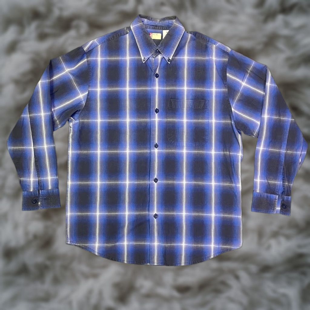 Levi's Levi's Shirt Mens Medium Blue Plaid Button-Up Cotton Casual Classic Size US M / EU 48-50 / 2 - 1 Thumbnail