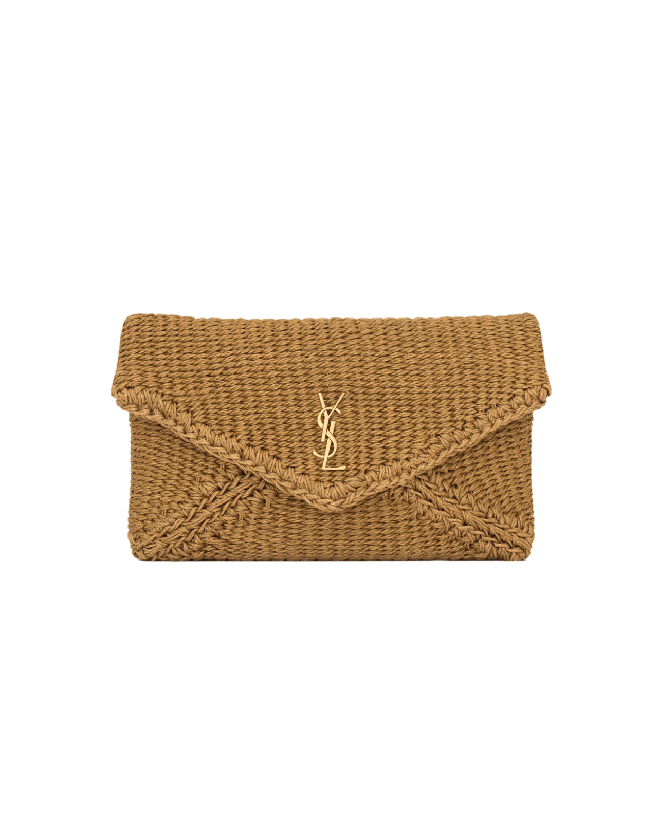 Saint Laurent Paris SAINT LAURENT Cassandre Envelope Large Brown Pouch New Size ONE SIZE - 4 Thumbnail