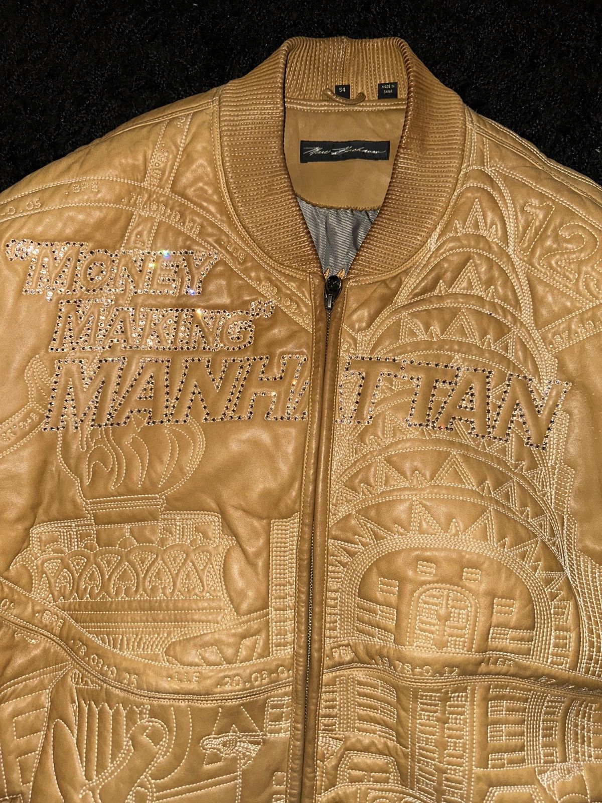 Pelle Pelle Pelle Pelle leather NYC boro swarovski carti one sz fits all Size US XXL / EU 58 / 5 - 2 Thumbnail