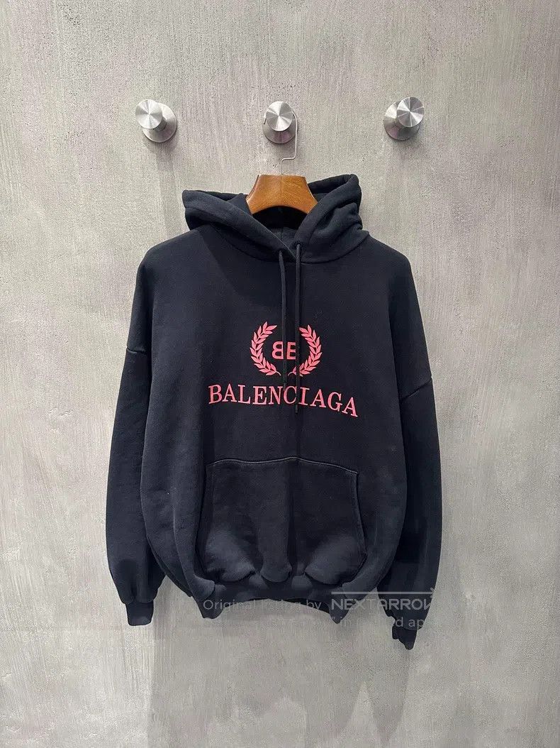 Balenciaga Balenciaga Red Wheat Ear Black Hoodie Size US XS / EU 42 / 0 - 1 Thumbnail