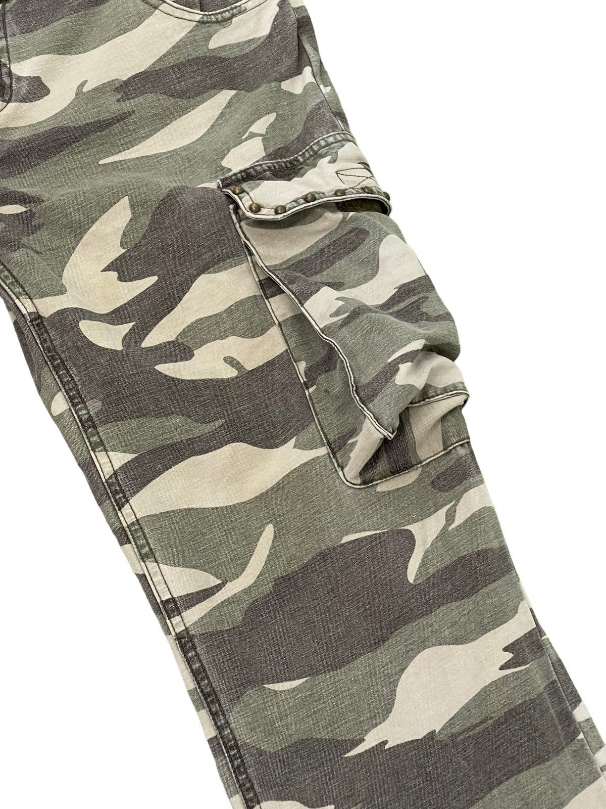 Japanese Brand Double Waist Cargo In The Attic Homme Camo Regular 7🟦9 Size US 31 - 7 Thumbnail
