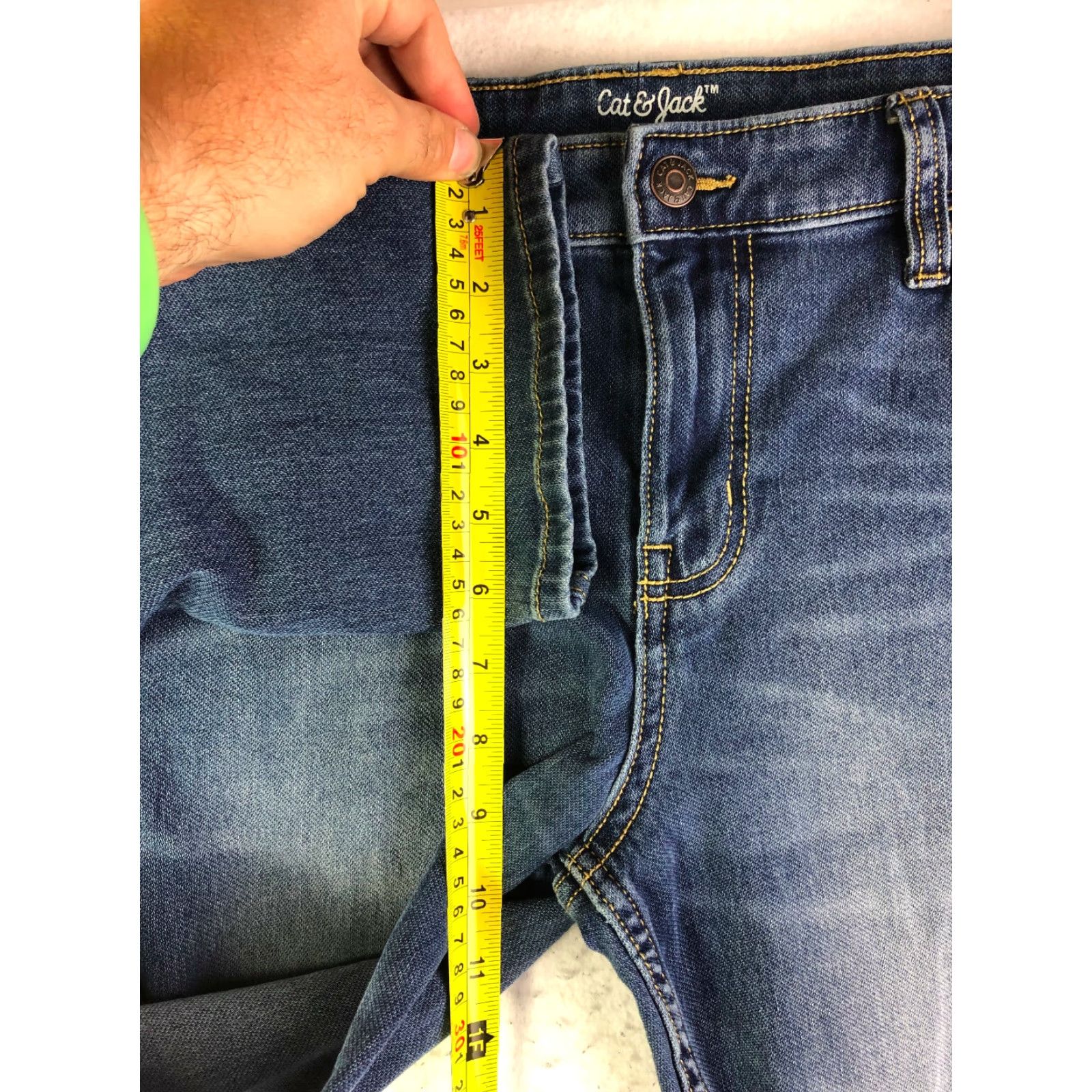 Vintage Cat & Jack Mid Rise Skinny Jeans Juniors Medium Wash Blue Denim Women Boys Girls? Size 32" / US 10 / IT 46 - 6 Thumbnail