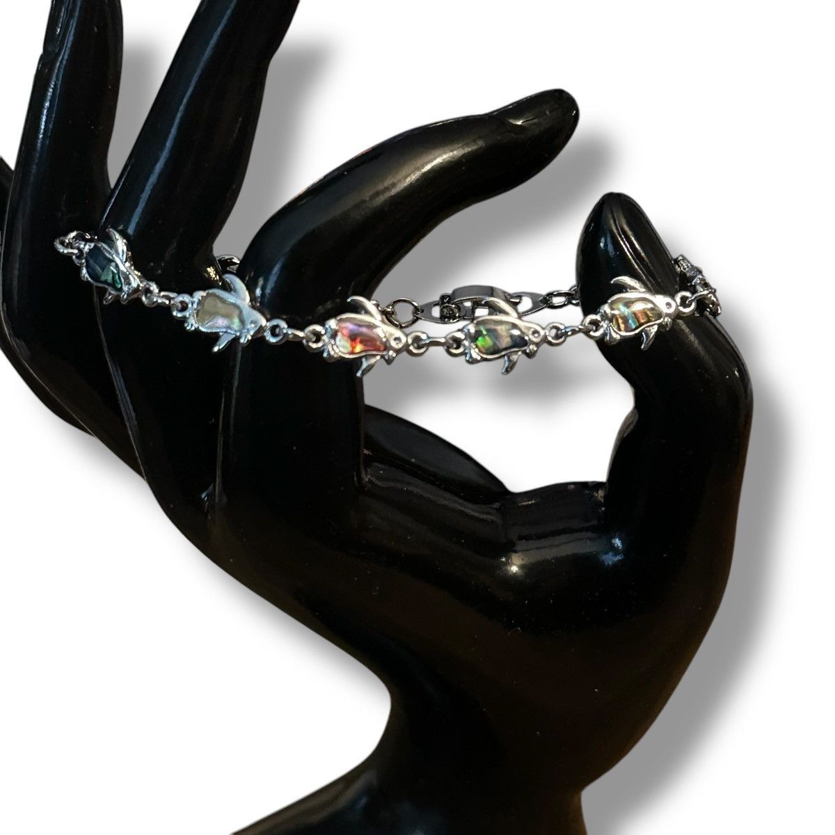 Other Silver tone abalone penguin link bracelet Size ONE SIZE - 2 Thumbnail