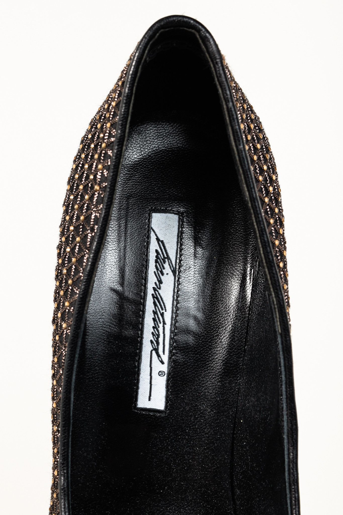 Brian Atwood Brian Atwood Maniac Black Rhinestone Platform Pumps Size US 9.5 / IT 39.5 - 10 Thumbnail