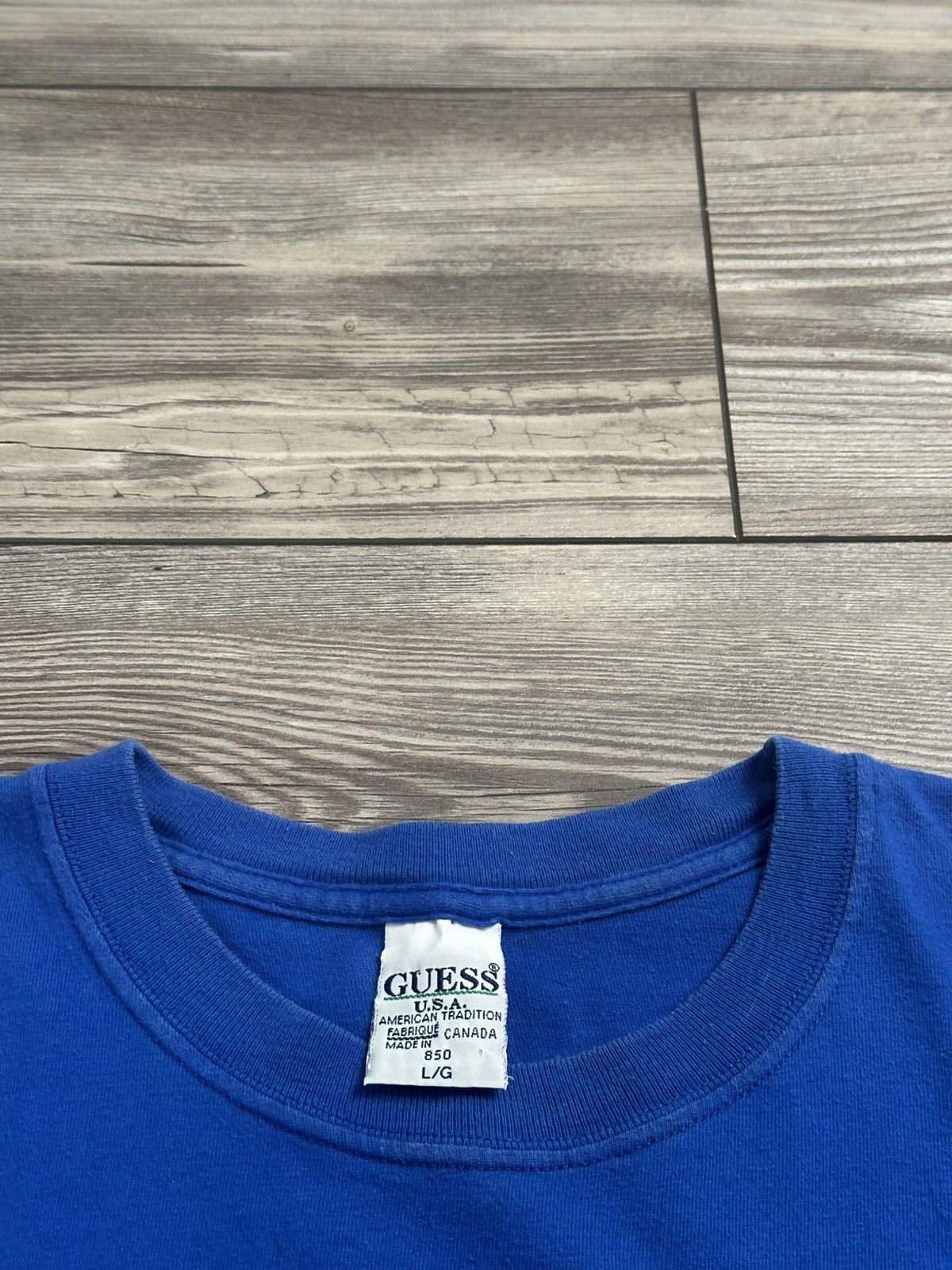 Guess × Vintage Vintage 90’s Guess Jeans “I’d Rather Be Skiing” T Shirt Size US L / EU 52-54 / 3 - 5 Thumbnail