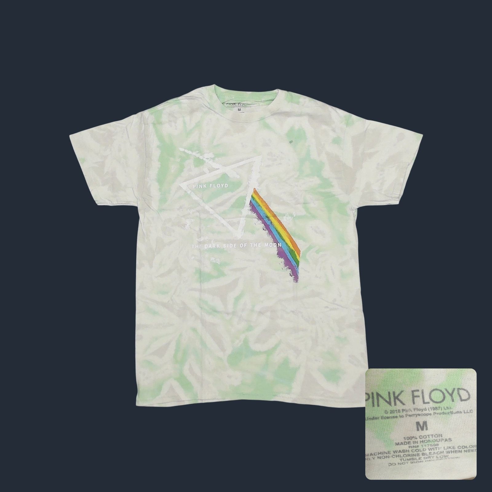Pink Floyd Pink Floyd 2018 Dark Side Of The Moon Geometric Tie-Dye Tee Size US M / EU 48-50 / 2 - 1 Thumbnail