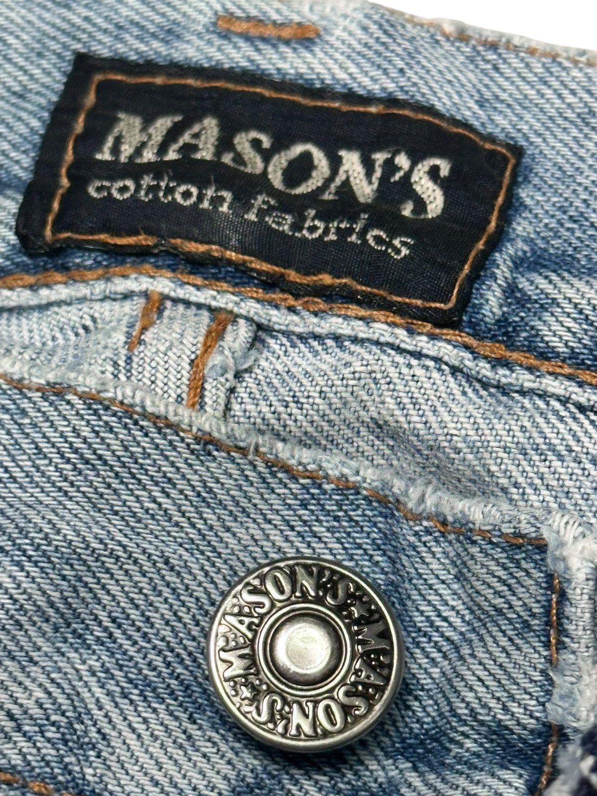 Mason's Vintage MASON’S “Silverstone” Straight Jean With Faded Wash Size US 29 - 10 Thumbnail