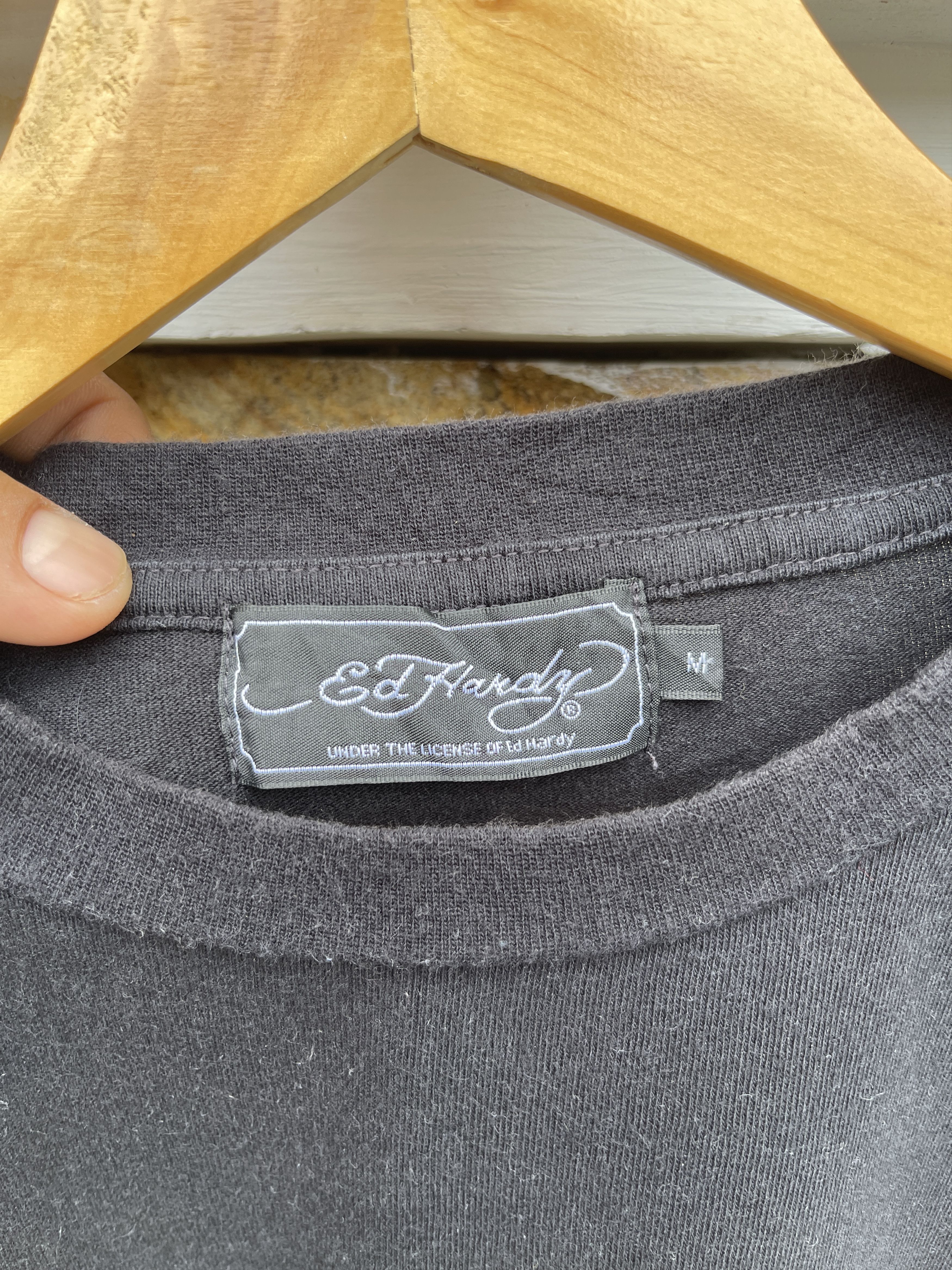 Ed Hardy Last Drop🔥Rare🔥Vintage Ed-Hardy Black T-Shirt Size US M / EU 48-50 / 2 - 5 Thumbnail