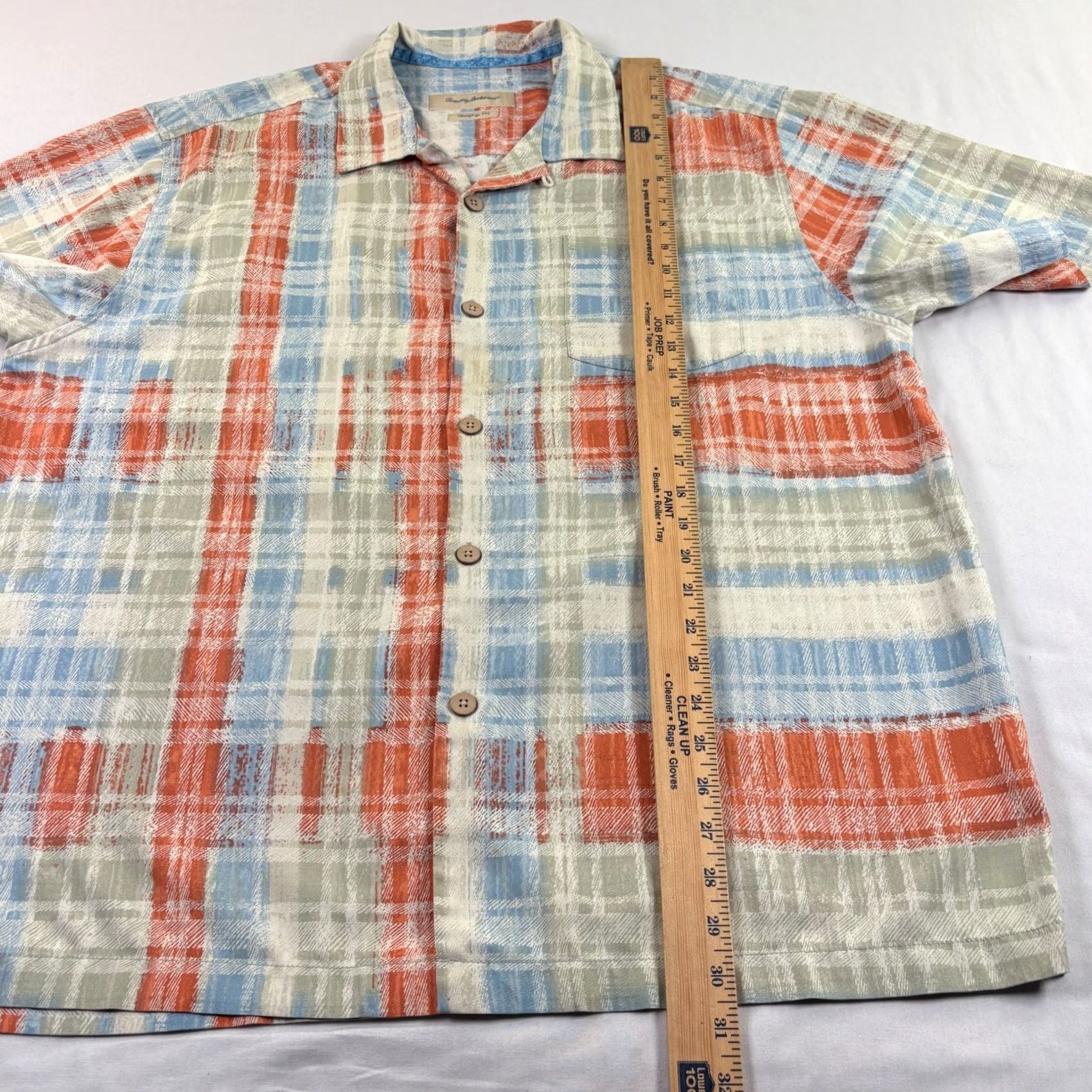 Tommy Bahama VINTAGE Tommy Bahama Silk Shirt Mens XL Hawaiian Button Up Island Zone Camp Shirt Size US XL / EU 56 / 4 - 5 Thumbnail