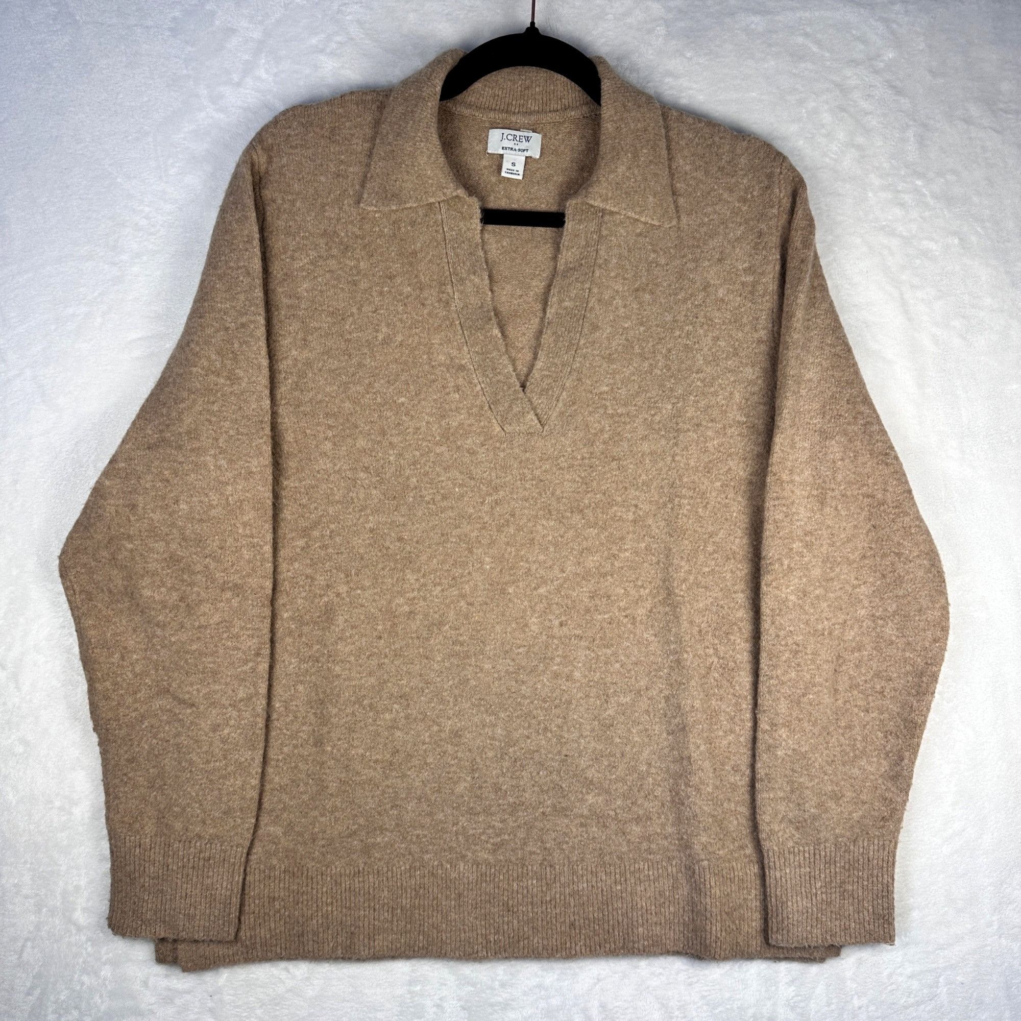 J.Crew J.Crew Womens Extra-Soft Collared V-Neck Wool Sweater Small Size S / US 4 / IT 40 - 9 Thumbnail