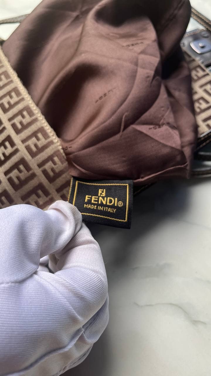Fendi Fendi Zucchino Canvas Shoulder Bag Size ONE SIZE - 15 Thumbnail