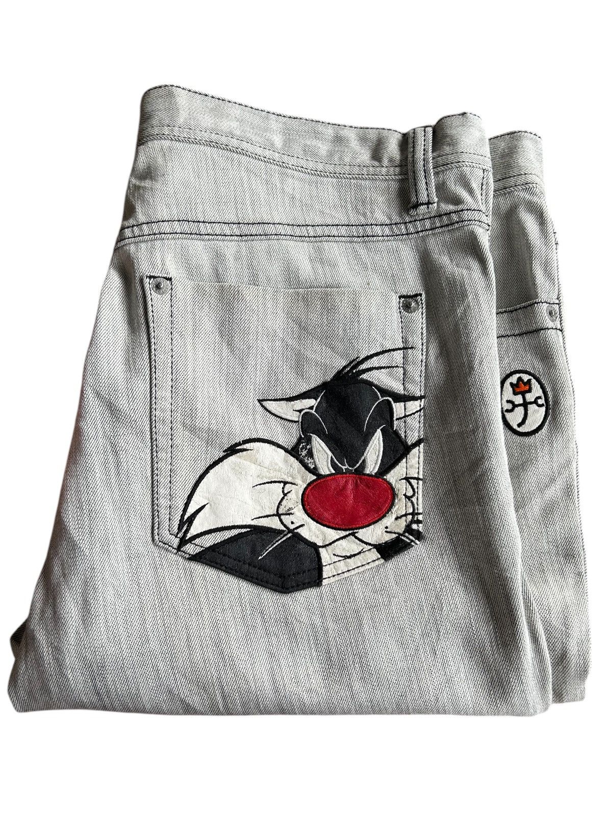 If Six Was Nine × Jean Charles De Castelbajac × Le Grande Bleu (L.G.B.) CASTELBAJAC MADE IN JAPAN DENIM JEANS Size US 36 / EU 52 - 1 Thumbnail
