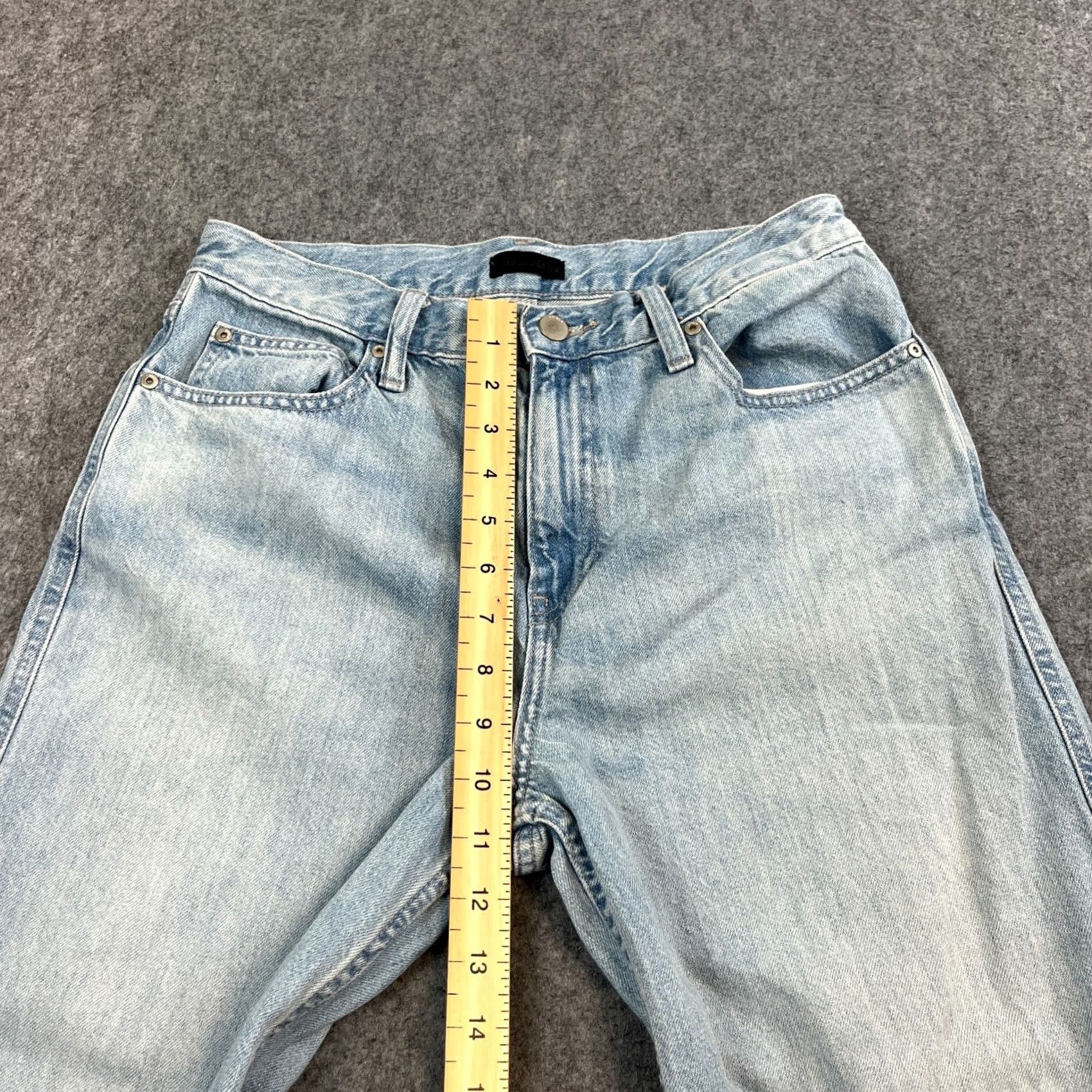 Uniqlo Uniqlo Jeans Baggy Wide-Leg 26 31 Light Wash Blue 100% Cotton Womens Size 6 Regular Size 28" / US 6 / IT 42 - 5 Thumbnail