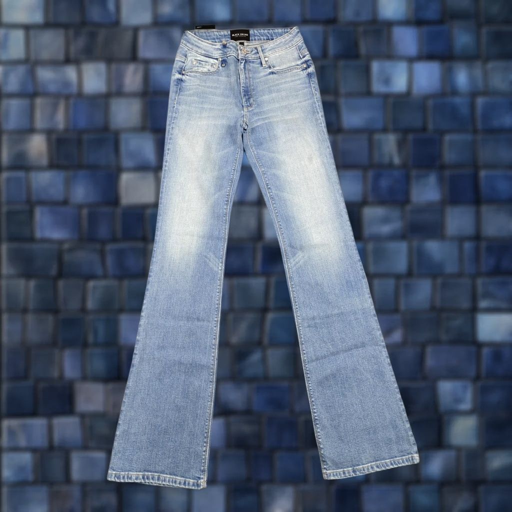 Vintage Black Orchid Liquify Jeans Womens 26 Blue Light Wash Bootcut 26x34 Sample Size 26" / US 2 / IT 38 - 1 Thumbnail