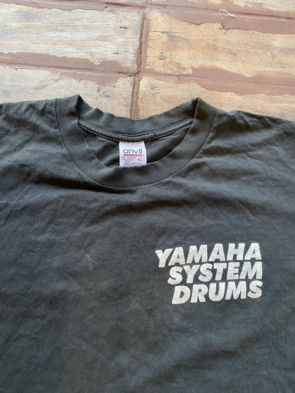 Vintage × Yamaha Vintage 1990s Yamaha System Drums Sakae T shirts Size US XL / EU 56 / 4 - 3 Thumbnail