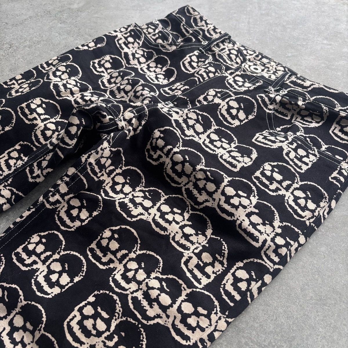Hysteric Glamour Hysteric Glamour Skull Print Denim Size US 29 - 2 Thumbnail