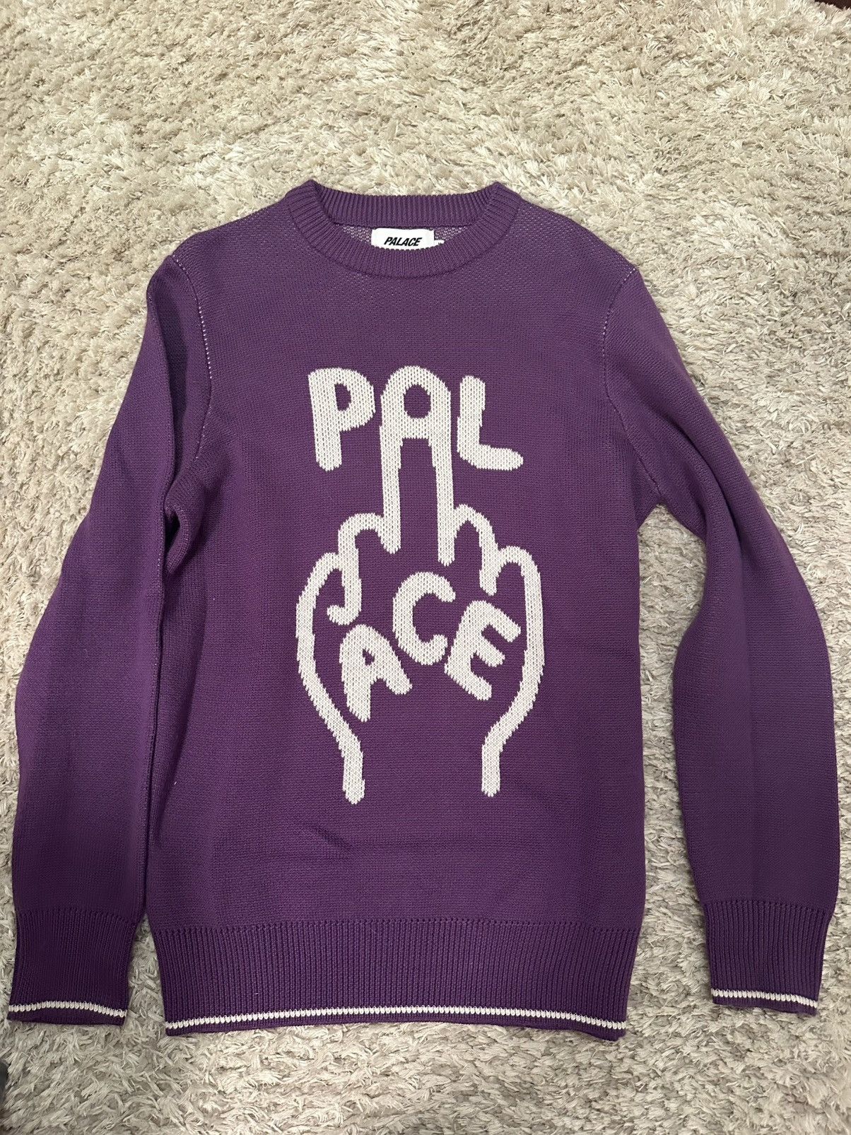 Palace Palace Finger Up Knit Purple Size US M / EU 48-50 / 2 - 3 Thumbnail