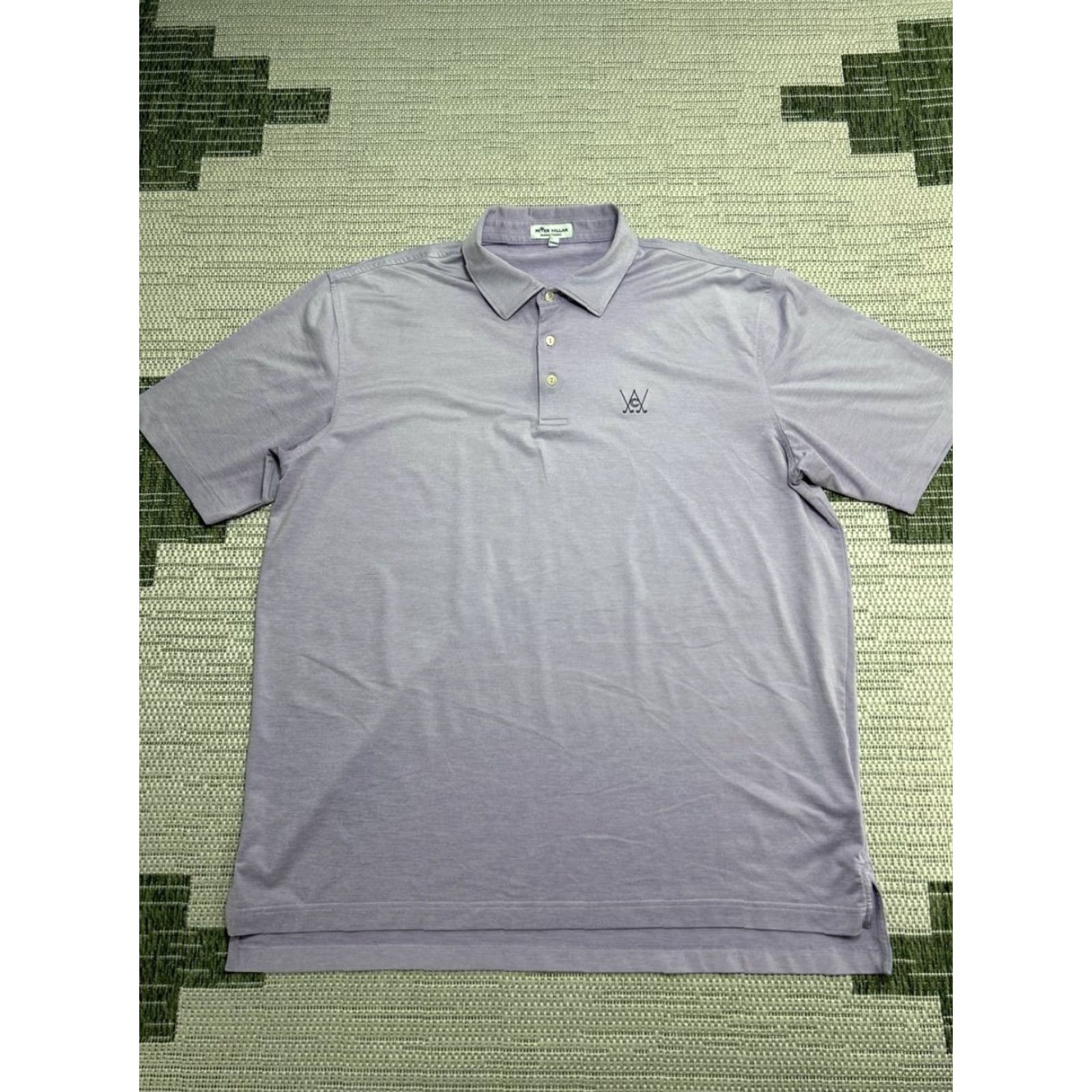 Peter Millar Peter Millar Summer Comfort Polo Shirt Mens XL Purple Steel Performance Golf Shirt Size US XL / EU 56 / 4 - 2 Thumbnail