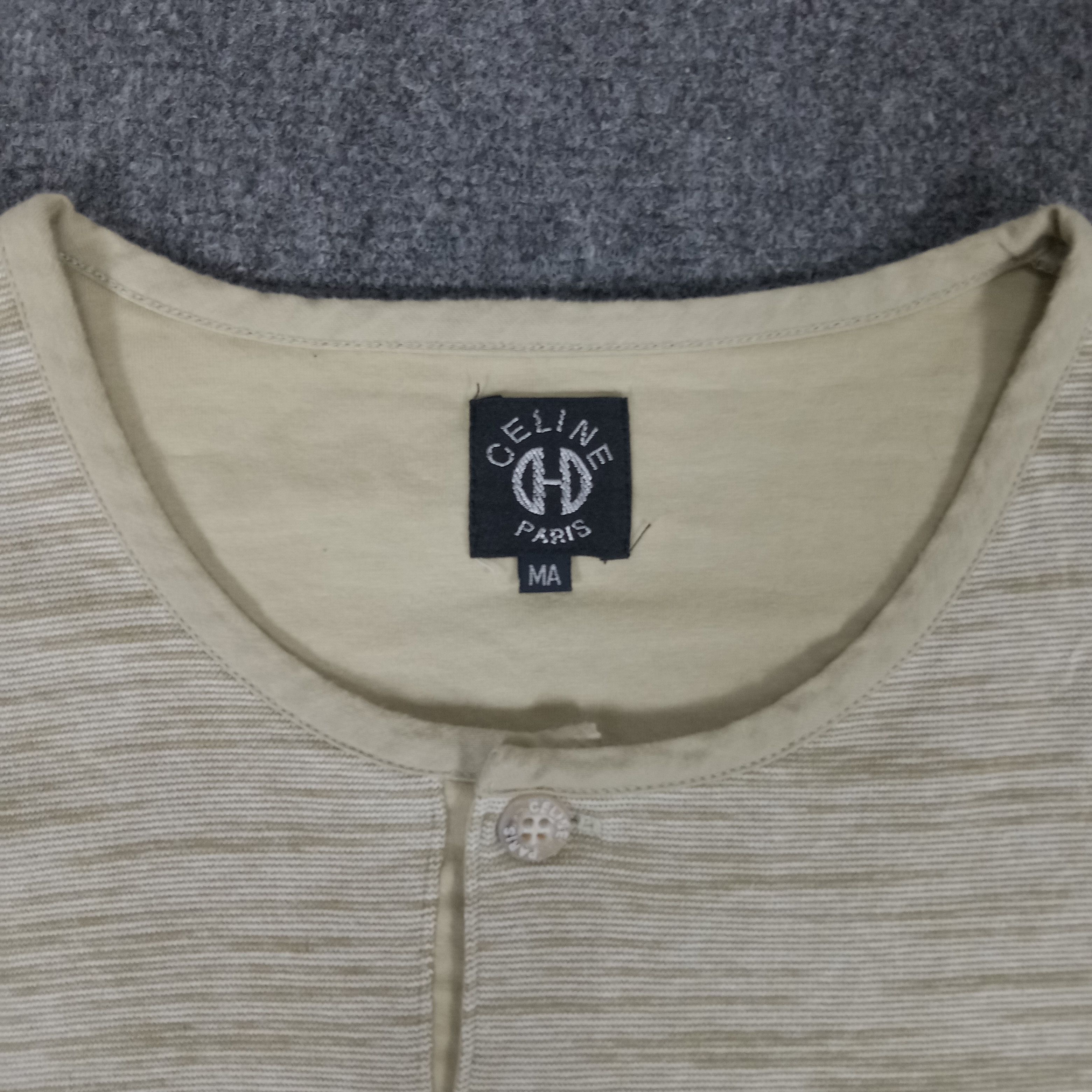 Celine × Vintage Celine Paris Luxury Brand Pocket Tshirt Size US L / EU 52-54 / 3 - 3 Thumbnail