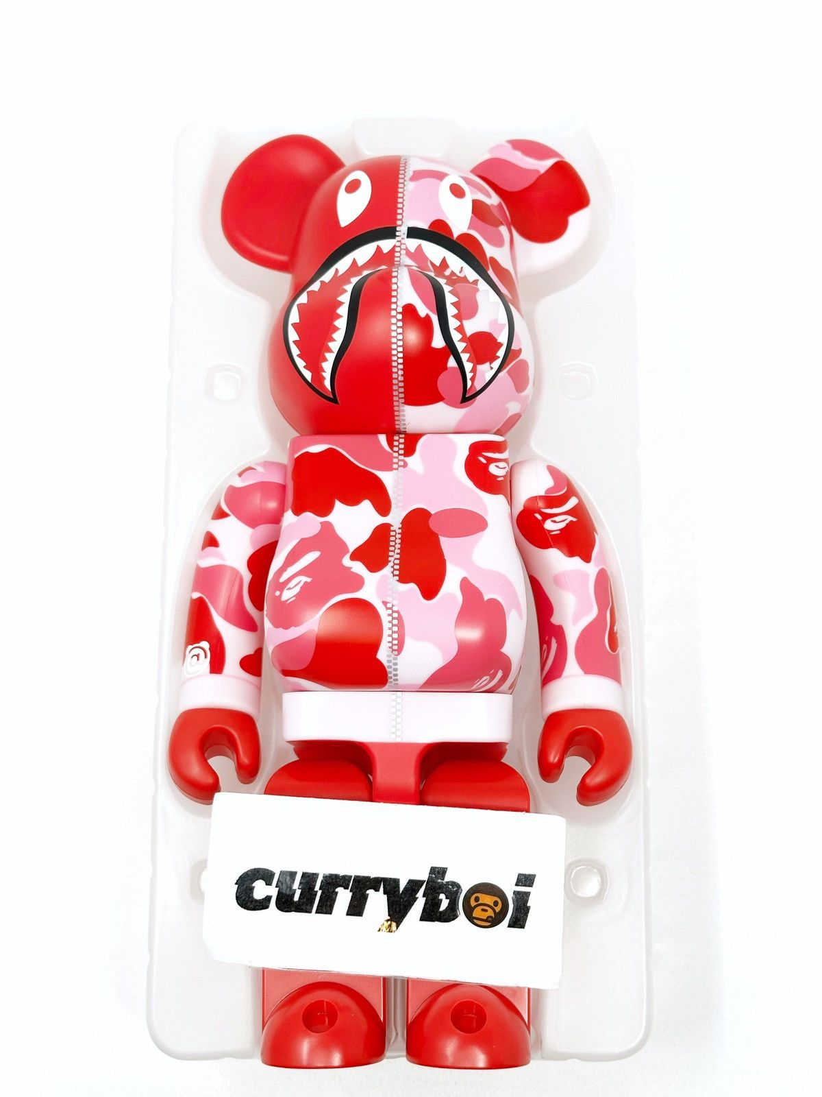 Bape Bearbrick x BAPE Camo Shark 400% Pink Size ONE SIZE - 4 Thumbnail
