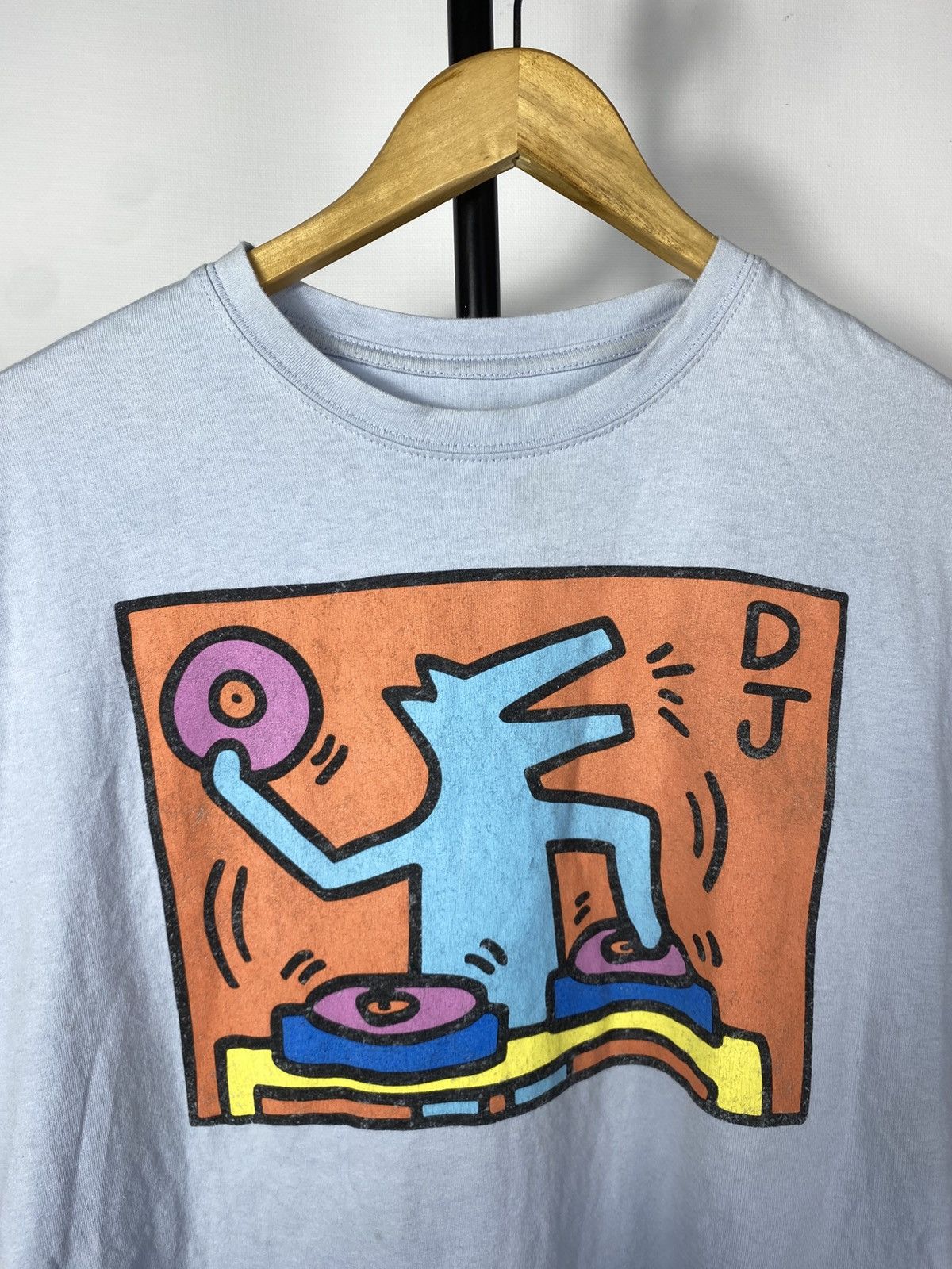 Keith Haring × Vintage 00s BIG Logo Art Keith Haring Y2K t-shirt Size US M / EU 48-50 / 2 - 6 Thumbnail