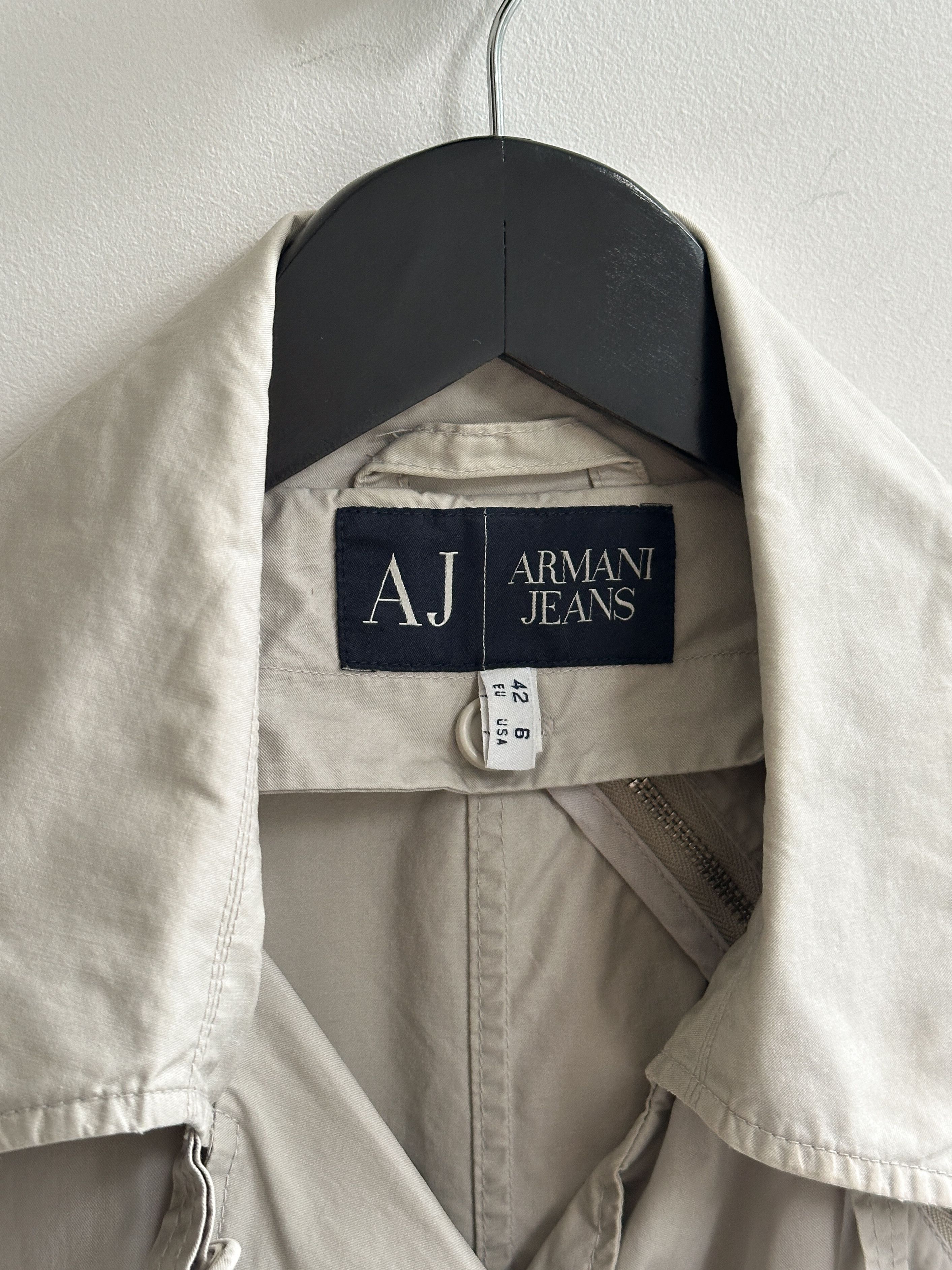 Armani Armani Jeans Beige Trench Coat Jacket Size M / US 6-8 / IT 42-44 - 7 Thumbnail