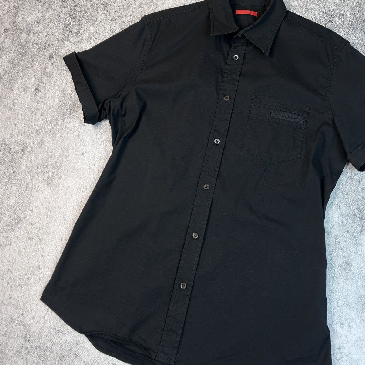 Prada Prada Black short sleeve shirt with logo Size US M / EU 48-50 / 2 - 4 Thumbnail