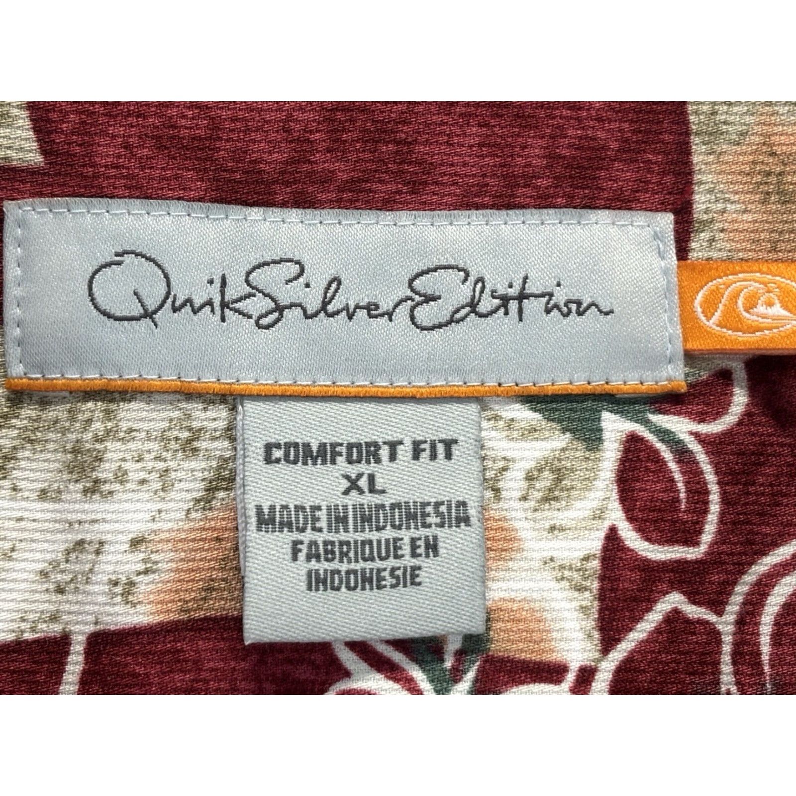 Quiksilver Quiksilver Men XL Short Sleeve Hawaiian Shirt Red Floral Collared Casual Summer Size US XL / EU 56 / 4 - 5 Thumbnail