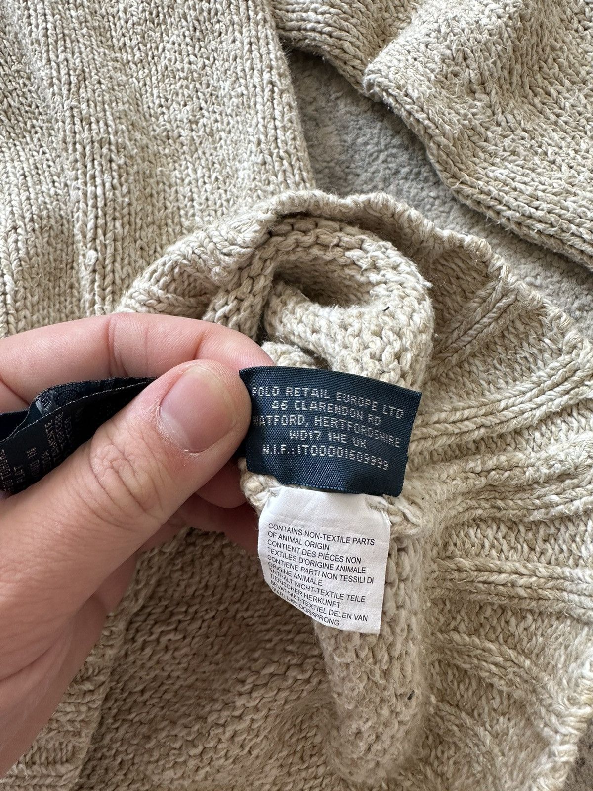 Polo Ralph Lauren Polo Ralph Lauren Vintage Hand Knit Cable Knit Turtleneck Size US XL / EU 56 / 4 - 7 Thumbnail