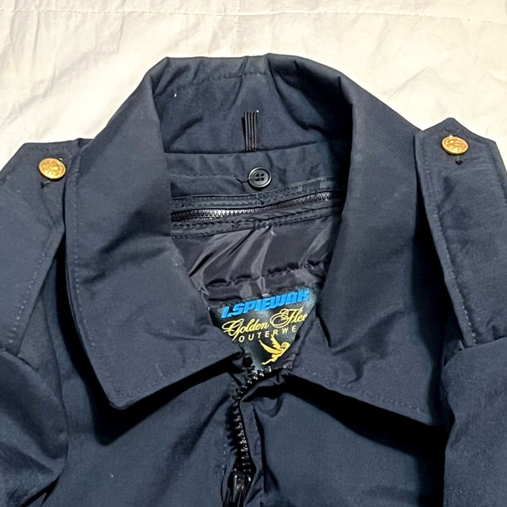 Vintage VINTAGE i.spiewak Police Security Duty Jacket THINSULATE SZ 48 MADE IN USA Men Nylon Blue Military Jacket 48 Mens Size US M / EU 48-50 / 2 - 4 Thumbnail