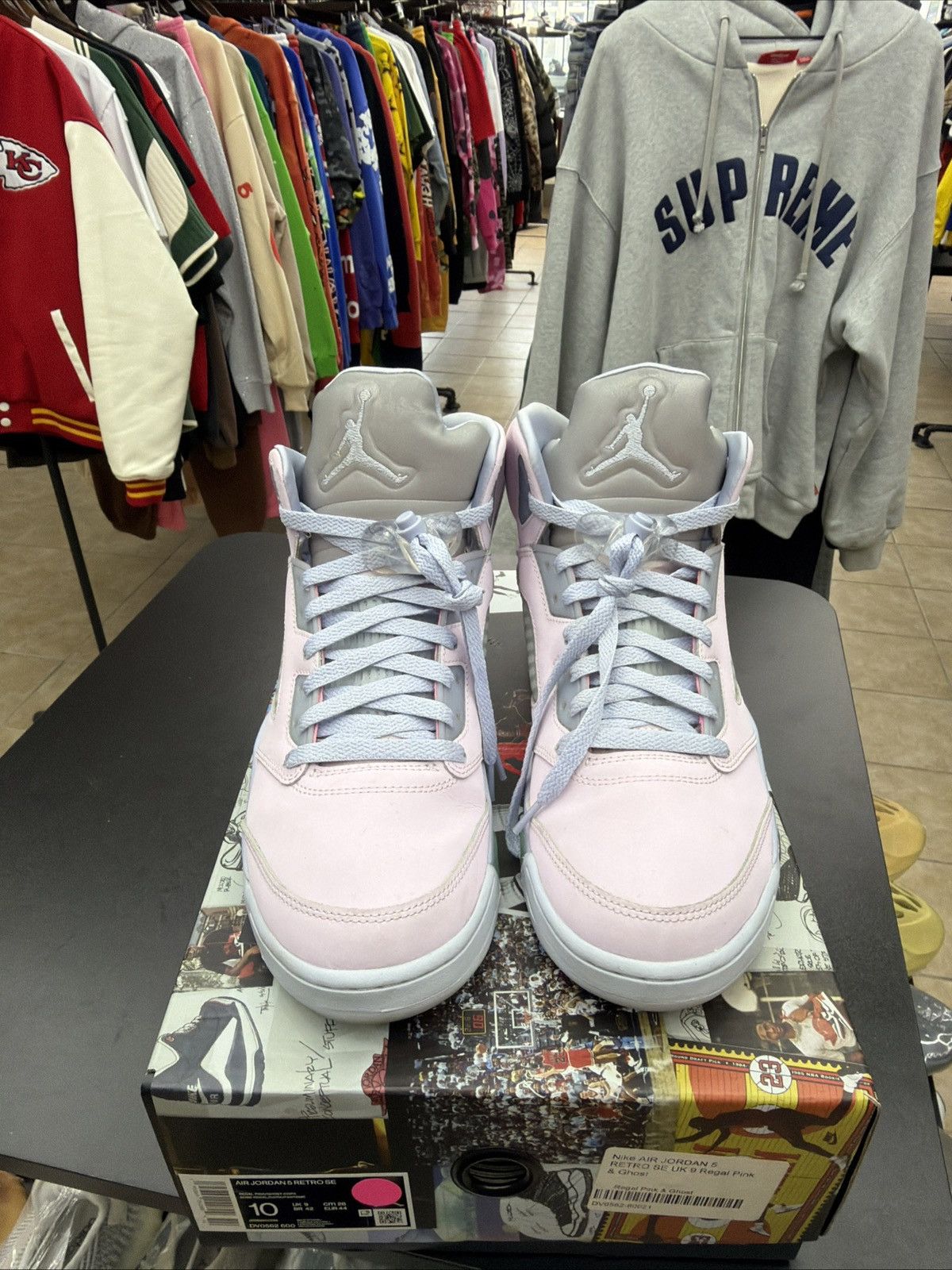 Jordan Brand Air Jordan 5 Retro Se Ester Pink DV0562-600 Men’s Size 10 Size US 10 / EU 43 - 4 Thumbnail
