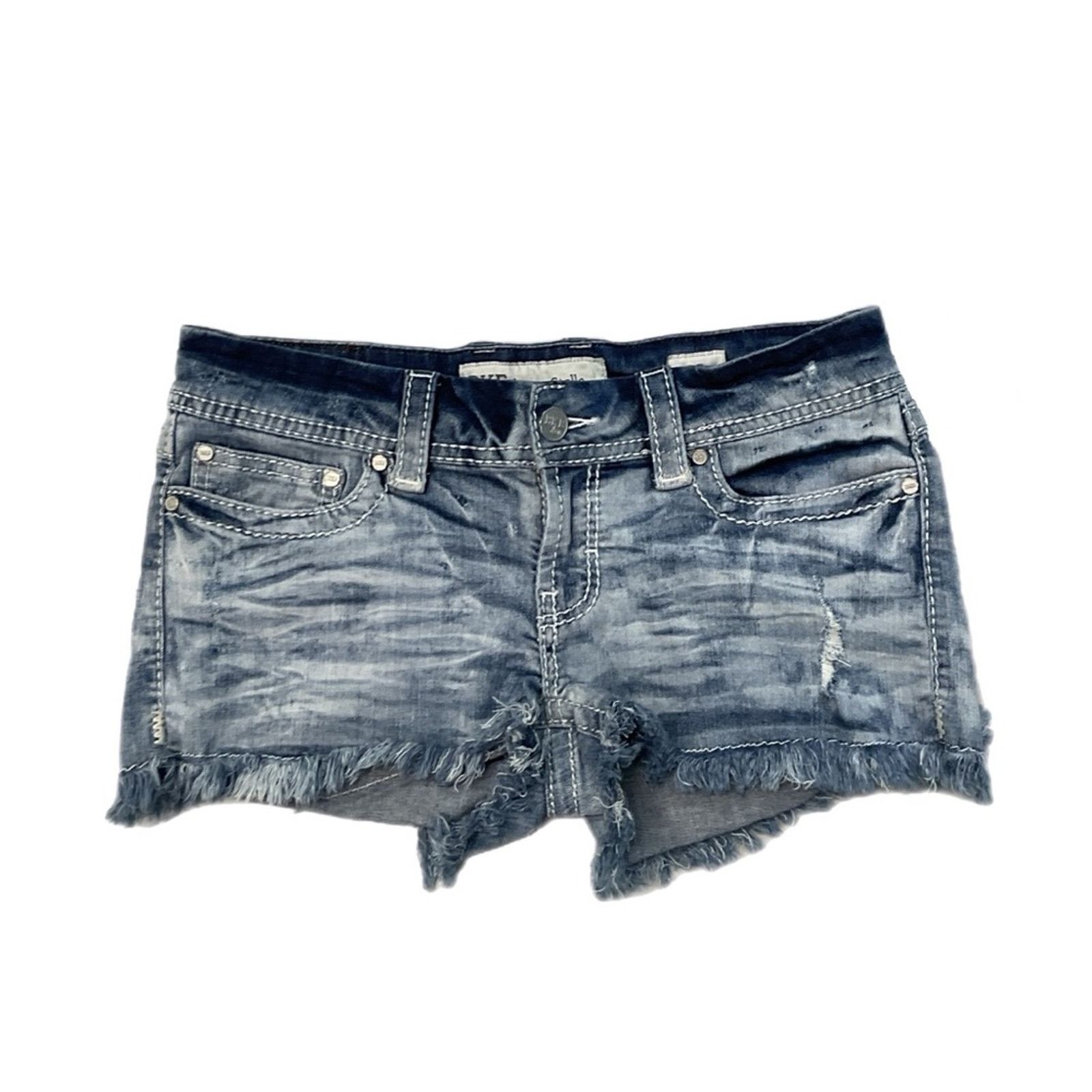 BKE BKE Denim Stella Light Washed Shorts Size 32" / US 10 / IT 46 - 1 Thumbnail