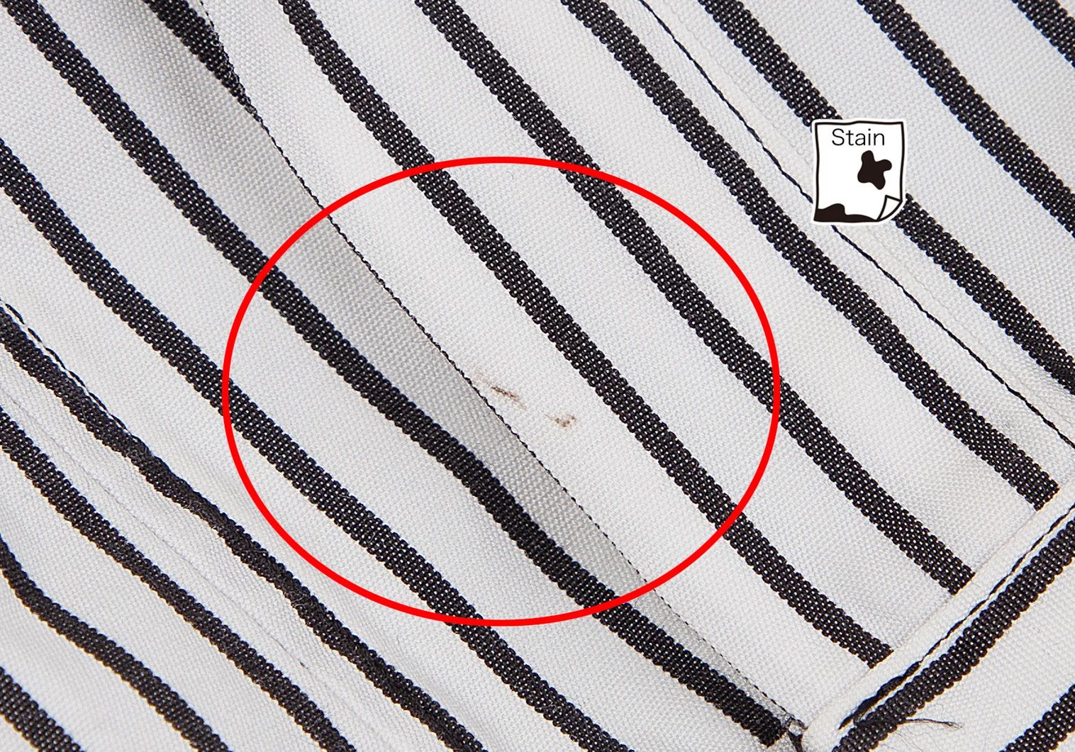 Comme des Garcons Homme Plus Striped Frill Decor Shirt in Black and White, Size XS Size US XS / EU 42 / 0 - 8 Thumbnail