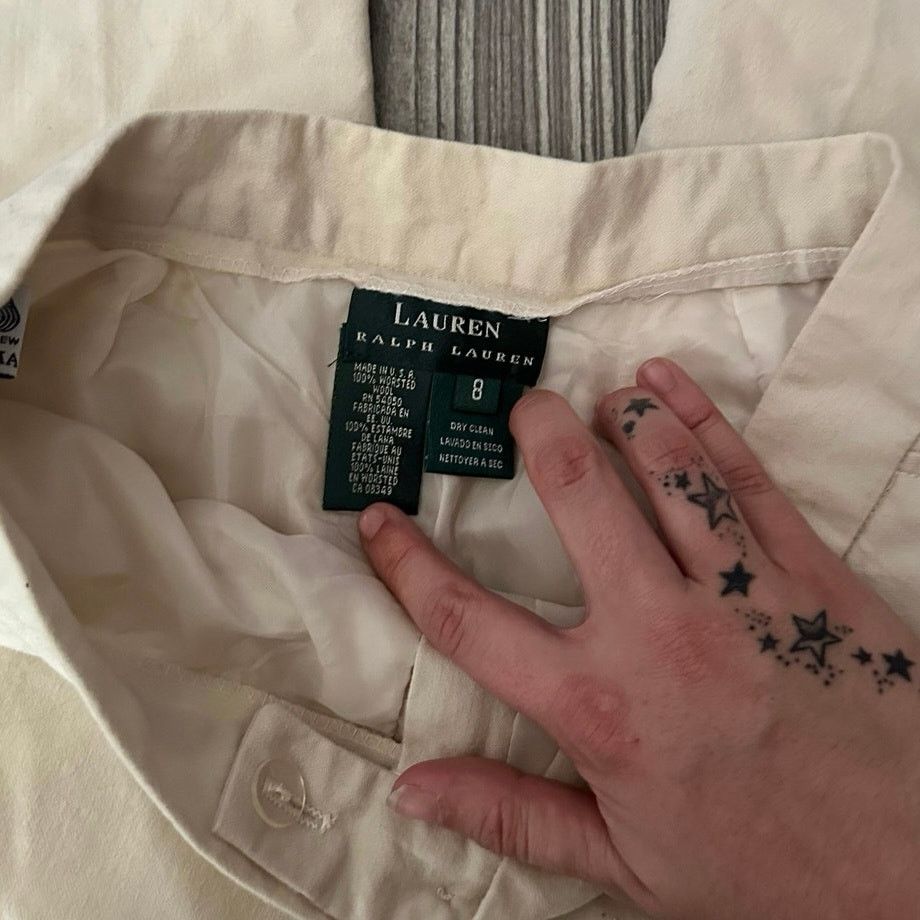 Lauren Ralph Lauren lauren ralph lauren biege cream high waisted pants Size 30" / US 8 / IT 44 - 2 Thumbnail
