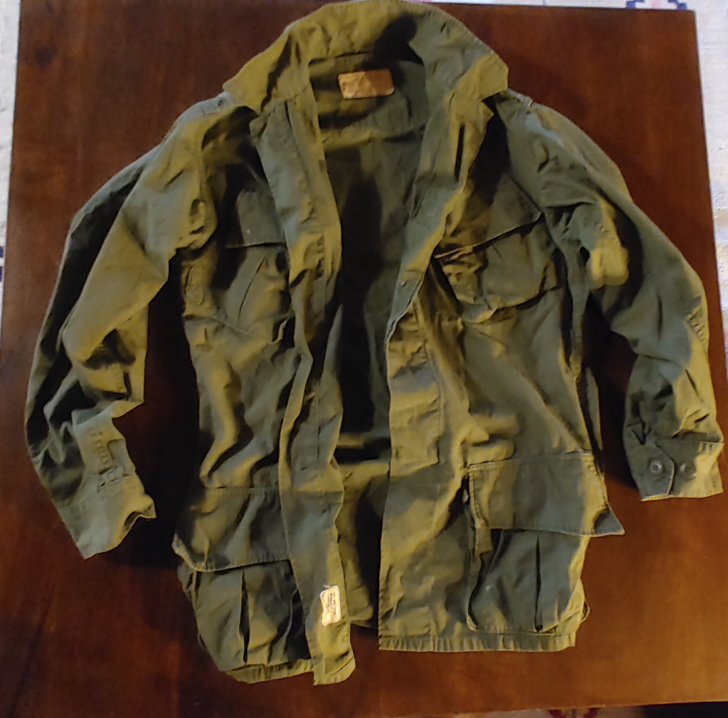Vietnam Era Field Jacket Vintage 70s USA Military Poplin