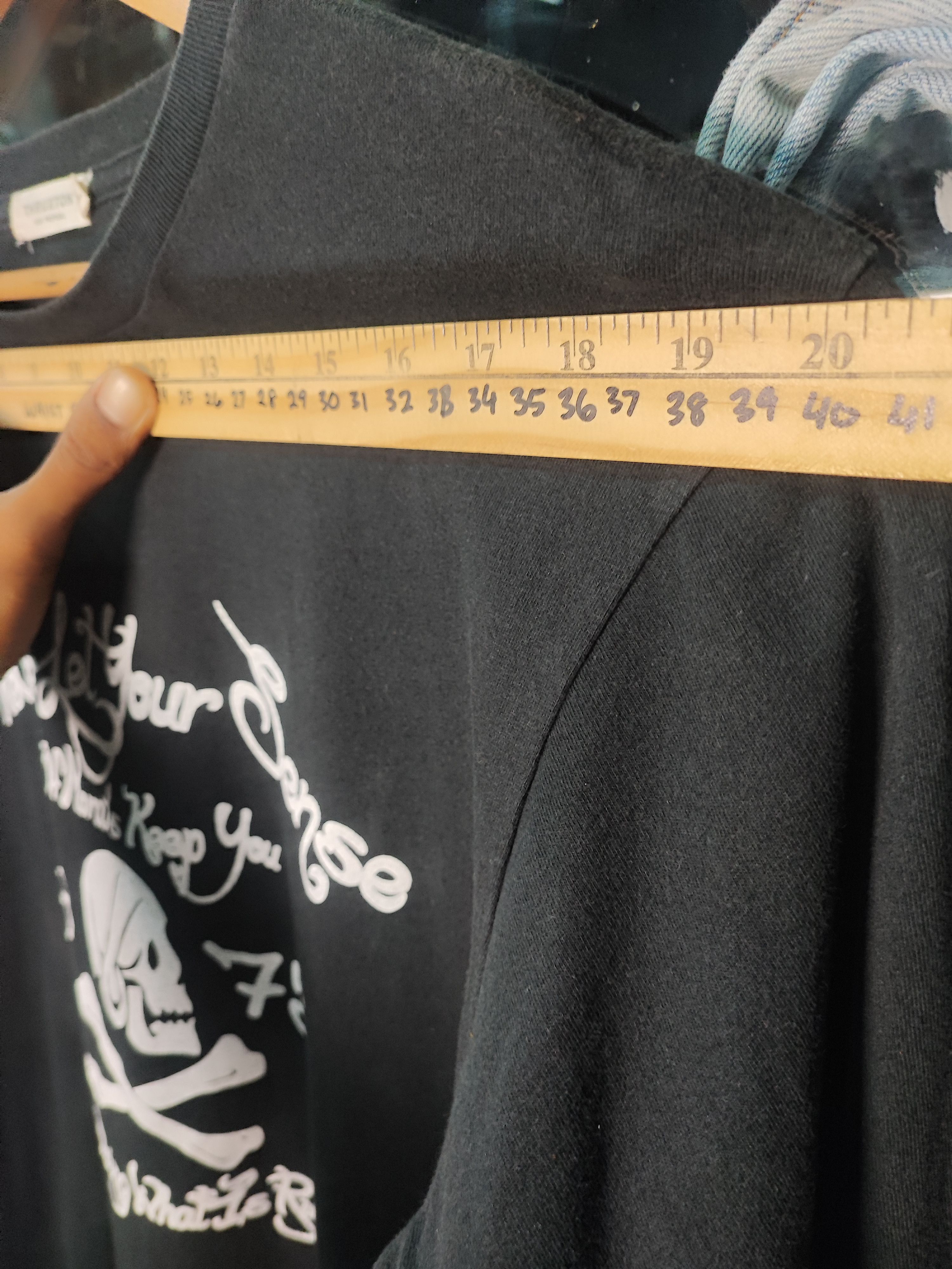 Number (N)ine Thruxton Japan Screaming Skull Japanese Biker Archive Size US L / EU 52-54 / 3 - 13 Thumbnail