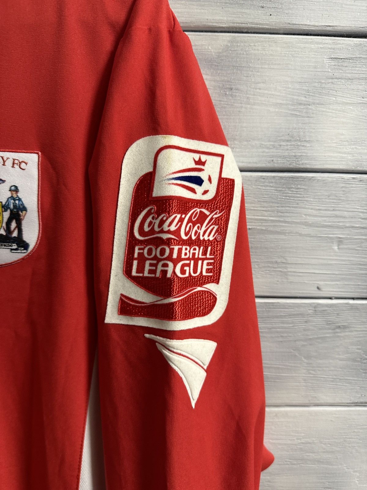 Vintage Rare Vintage Long-Sleeve Jako Barnsley Perrys Austin Size US L / EU 52-54 / 3 - 3 Thumbnail