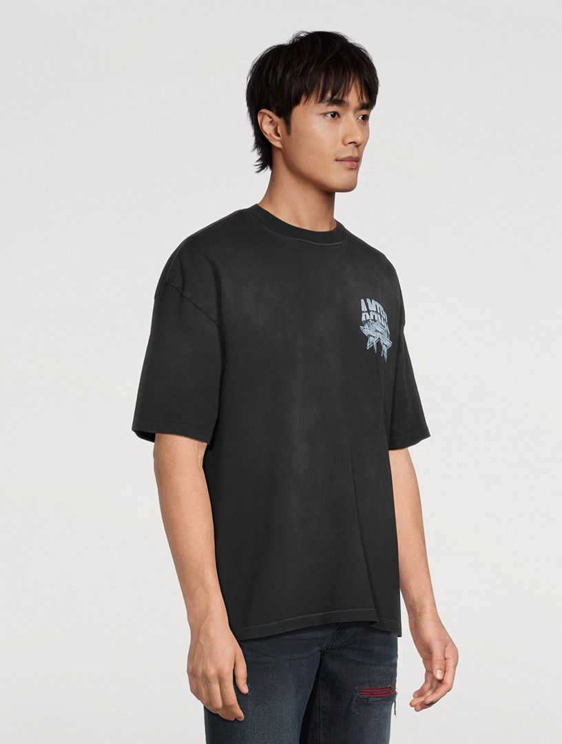 Amiri o1h1sh10525 Championship Os T-Shirt in Black Size US XXL / EU 58 / 5 - 3 Thumbnail