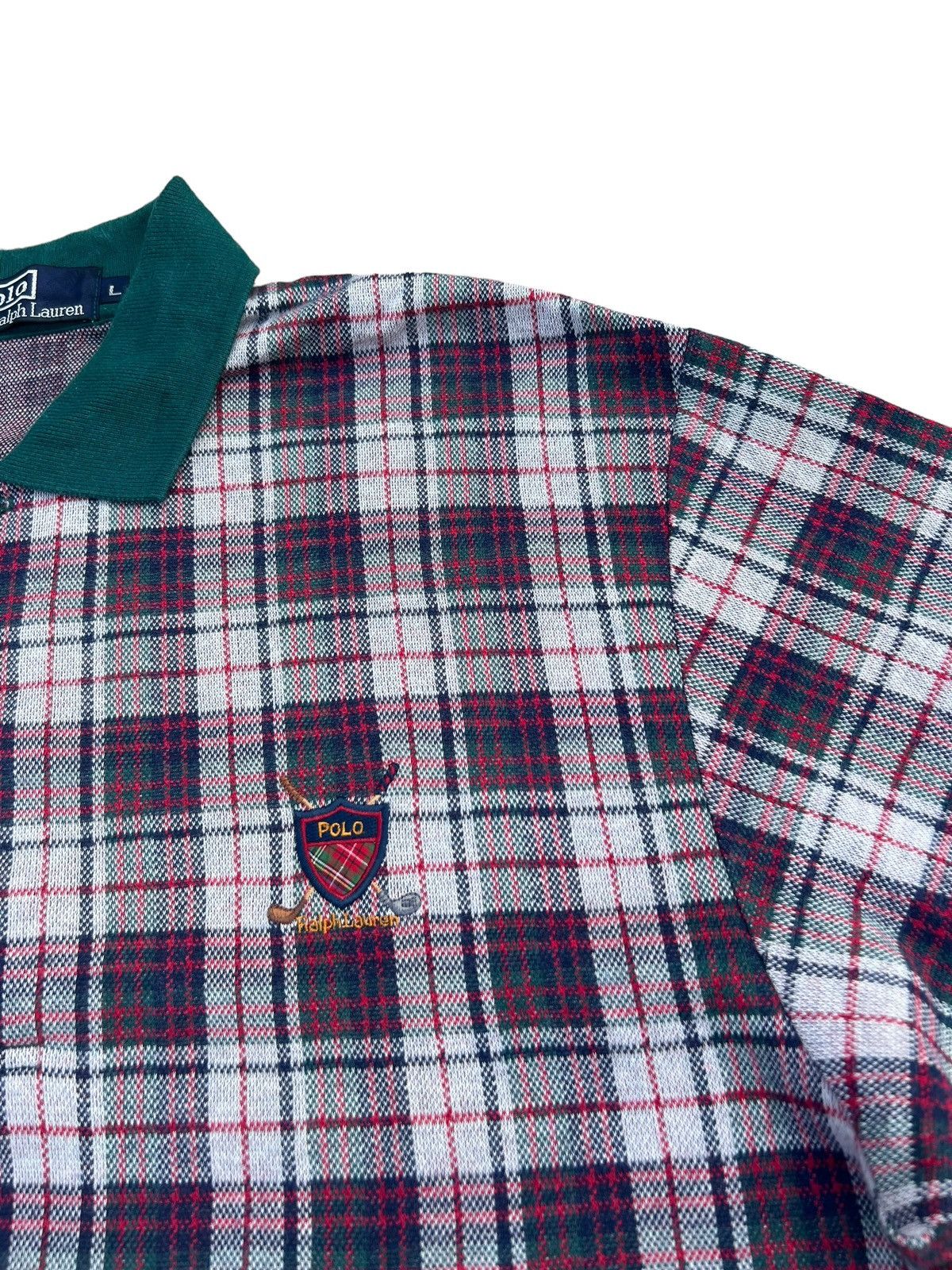 Polo Ralph Lauren Vintage 90s Polo Ralph Lauren Checkered Polo Shirt Size US L / EU 52-54 / 3 - 10 Thumbnail