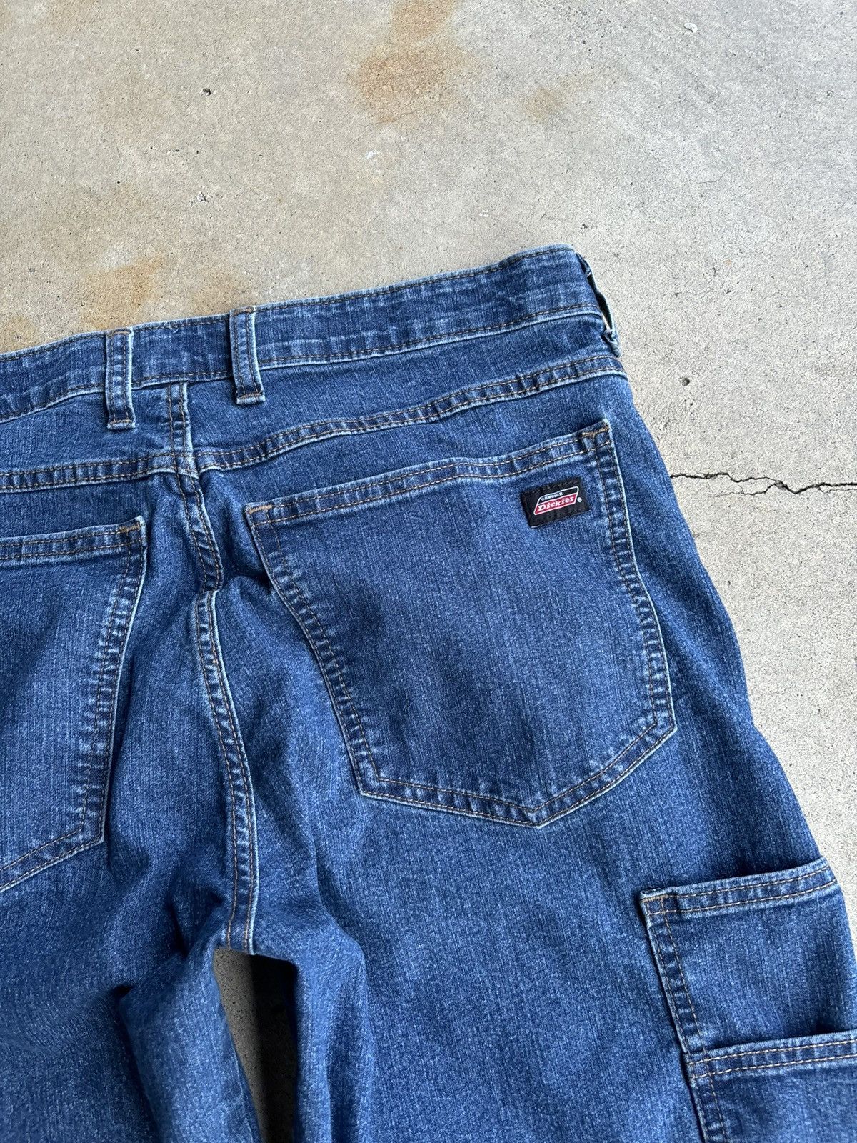 Dickies × Vintage Crazy Dickies Faded Wide Leg Over Knee Carpenter Jorts Size US 32 / EU 48 - 5 Thumbnail