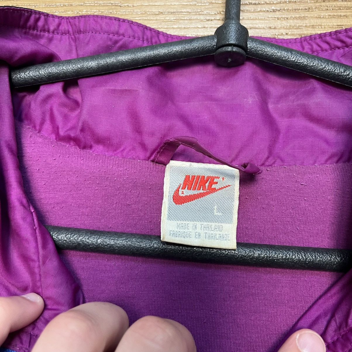 Nike Nike Vintage Track Jacket Nylon Drill Japanese Boxy Size US L / EU 52-54 / 3 - 8 Thumbnail