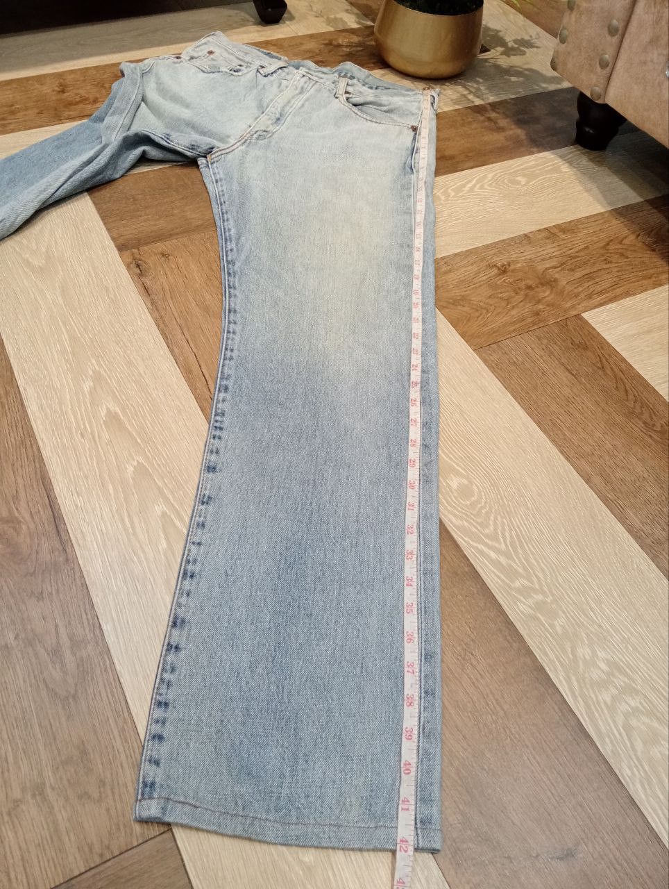 Levi's Vintage Clothing LEVI'S VINTAGE 502 REDLINE CAPITAL E SELVEDGE BLUE JEANS Size US 33 - 20 Thumbnail