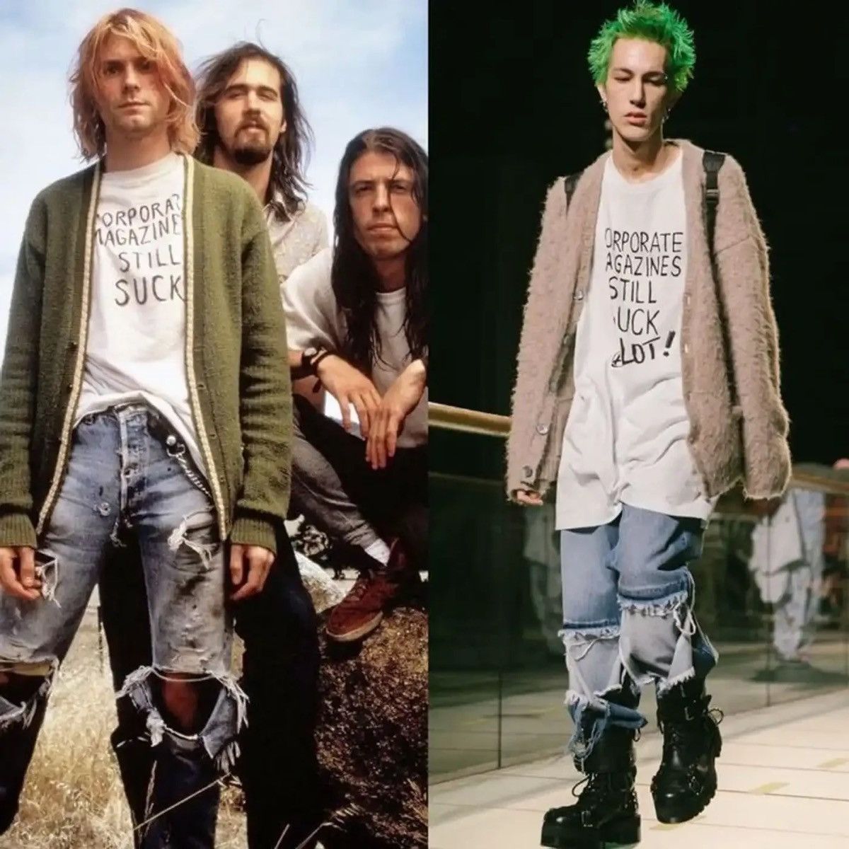 Vetements Vetements FW19 Corporate Magazines Suck Kurt Cobain Shirt Size US XS / EU 42 / 0 - 9 Thumbnail