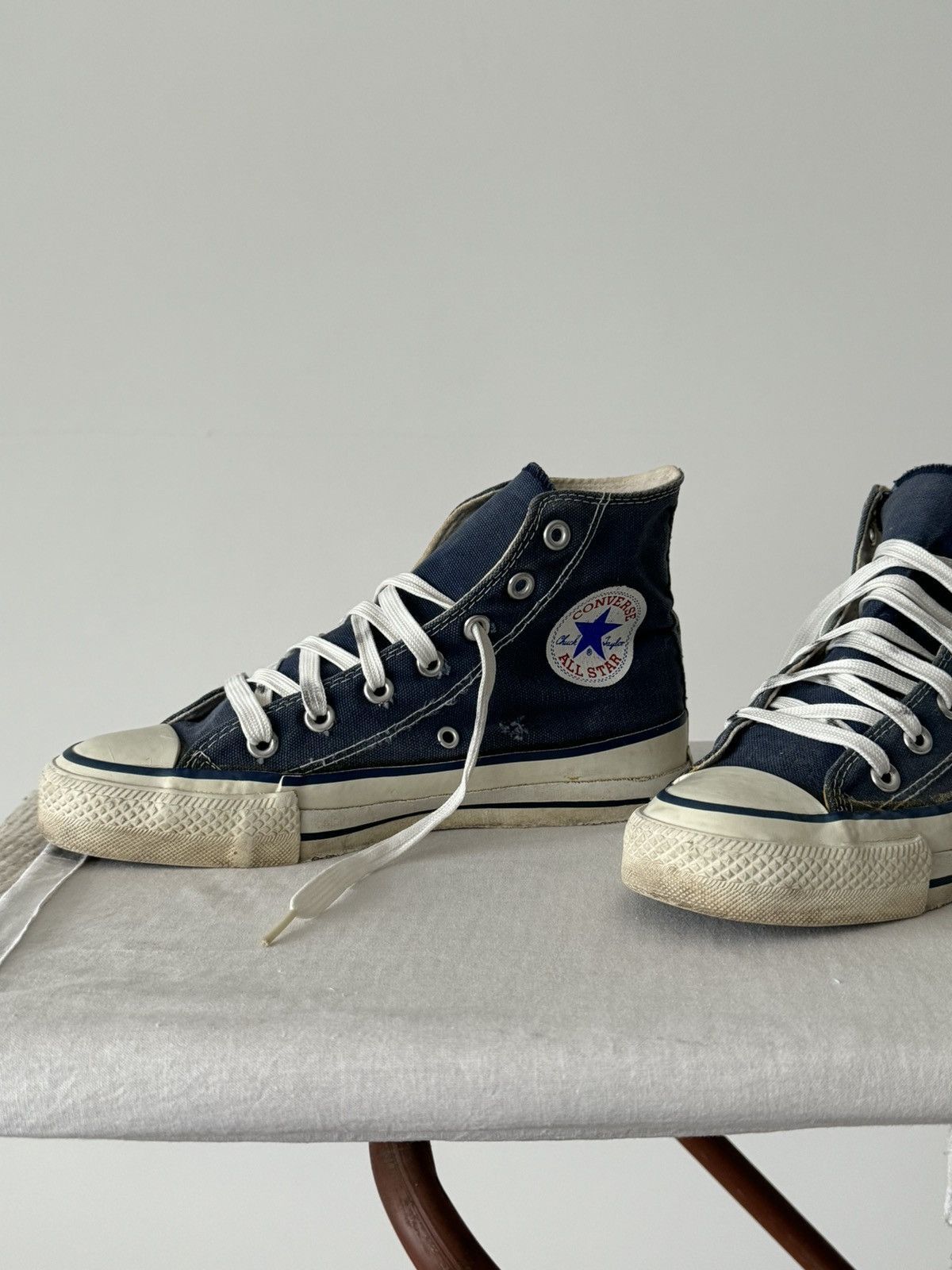 Converse × Vintage Vintage 80s Converse Chuck Taylor Made In USA High Top Size US 5 / IT 35 - 1 Thumbnail